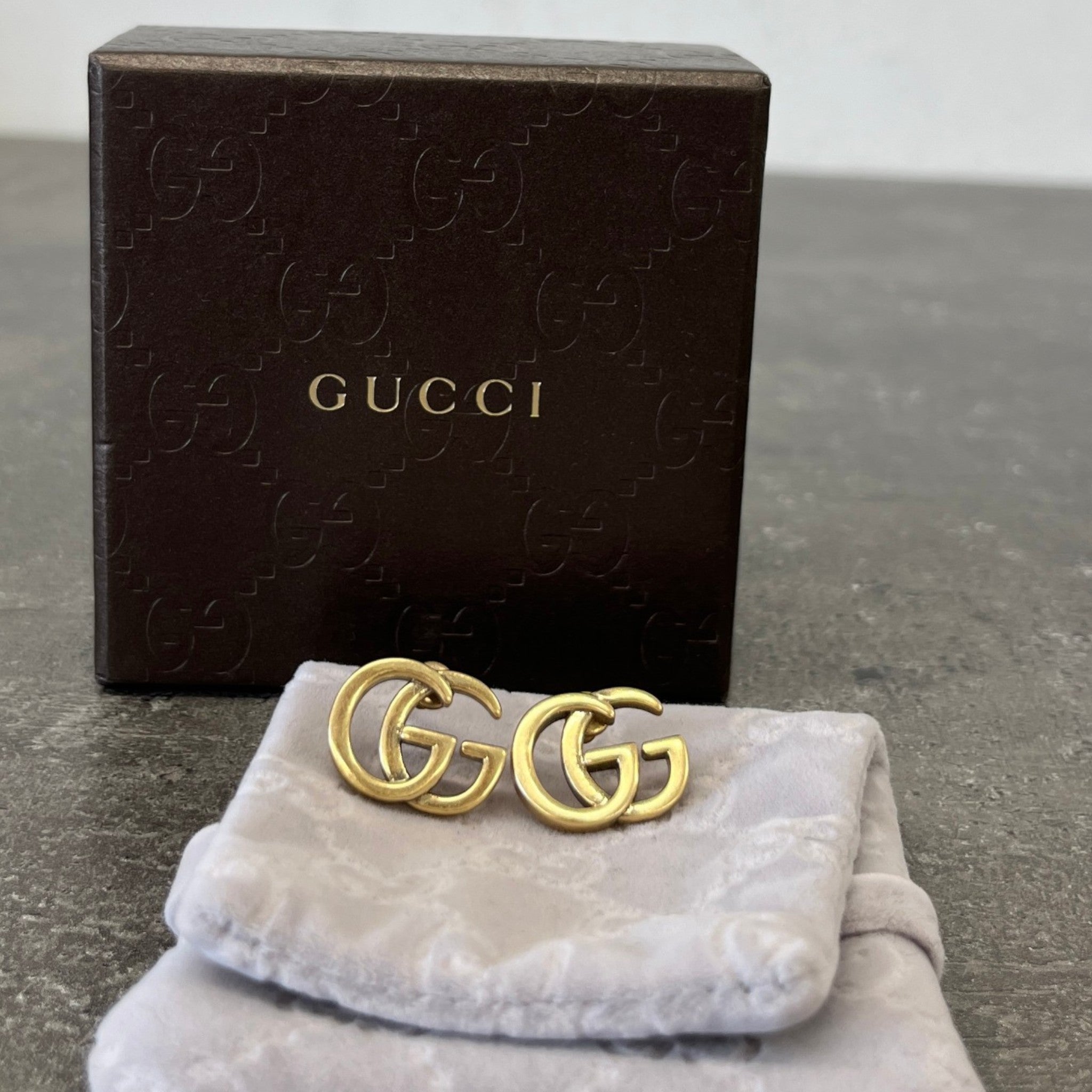 Women's Interlocking G Earrings Gold