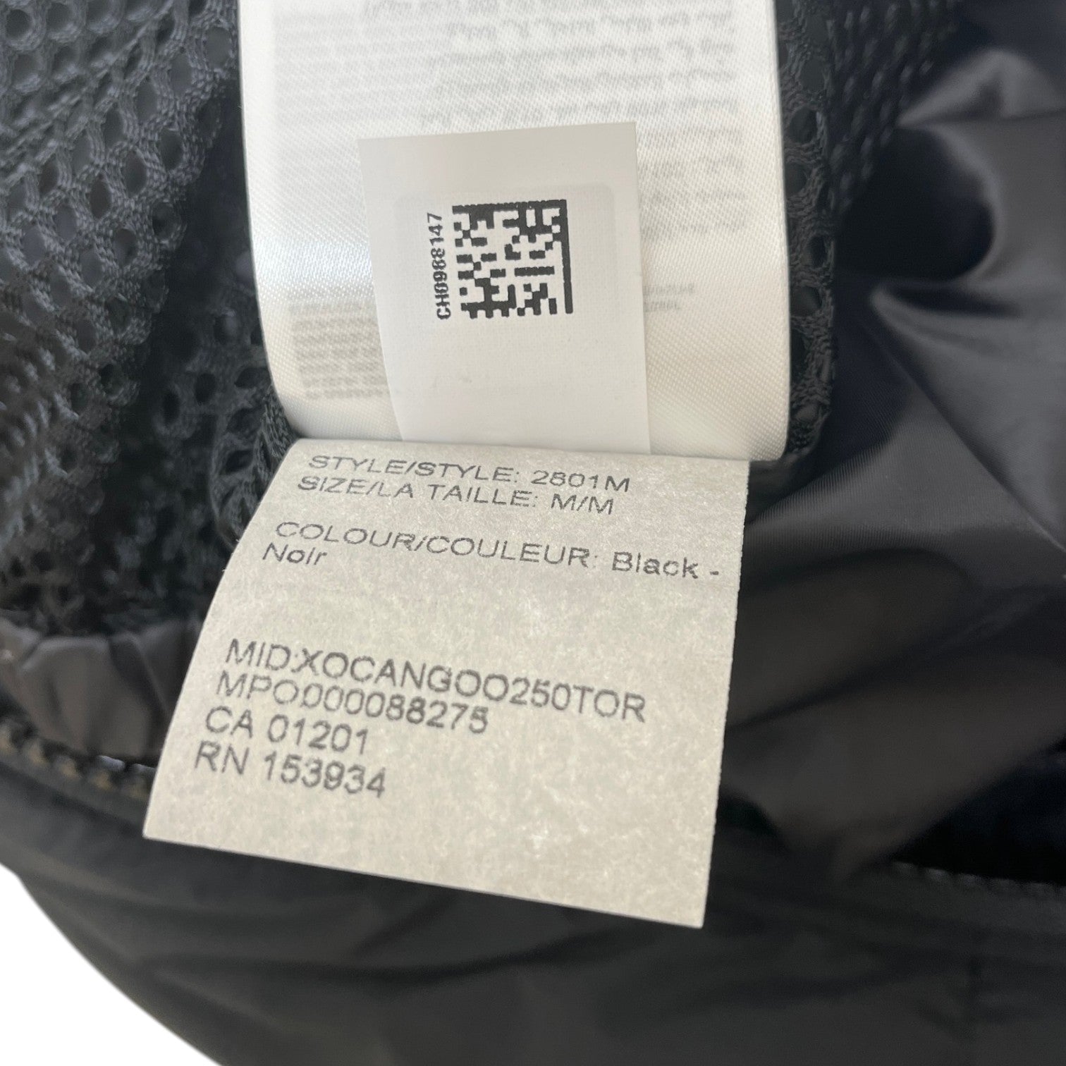Men's Lawrence Puffer Down Jacket Black Size M