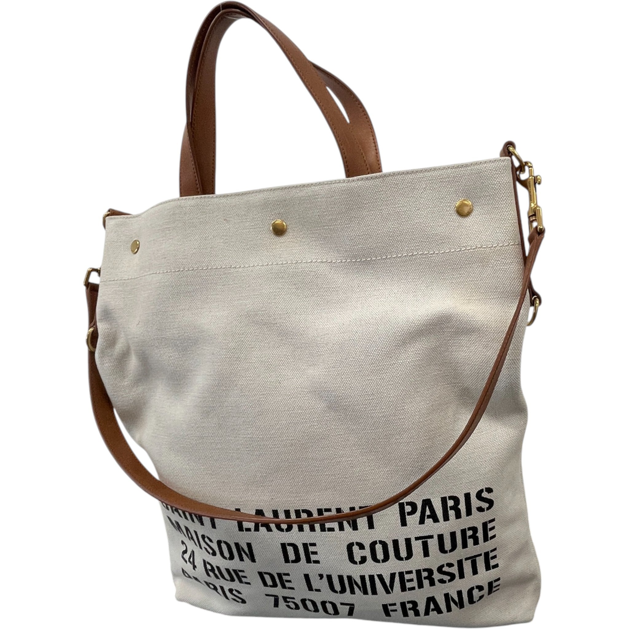 Women's Canvas Shopper Bag Beige
