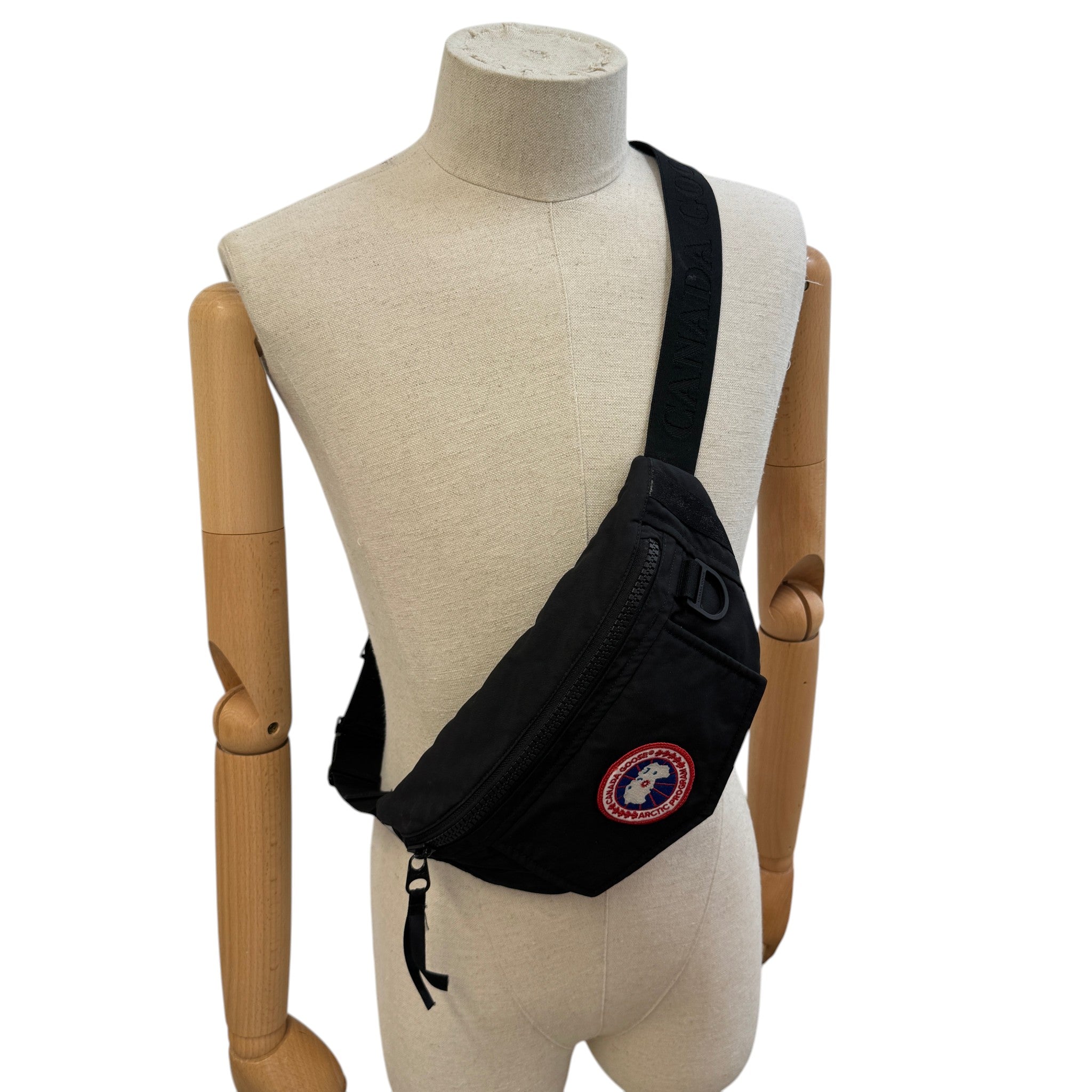 Men's Plain Waist Pack Belt Bag Black