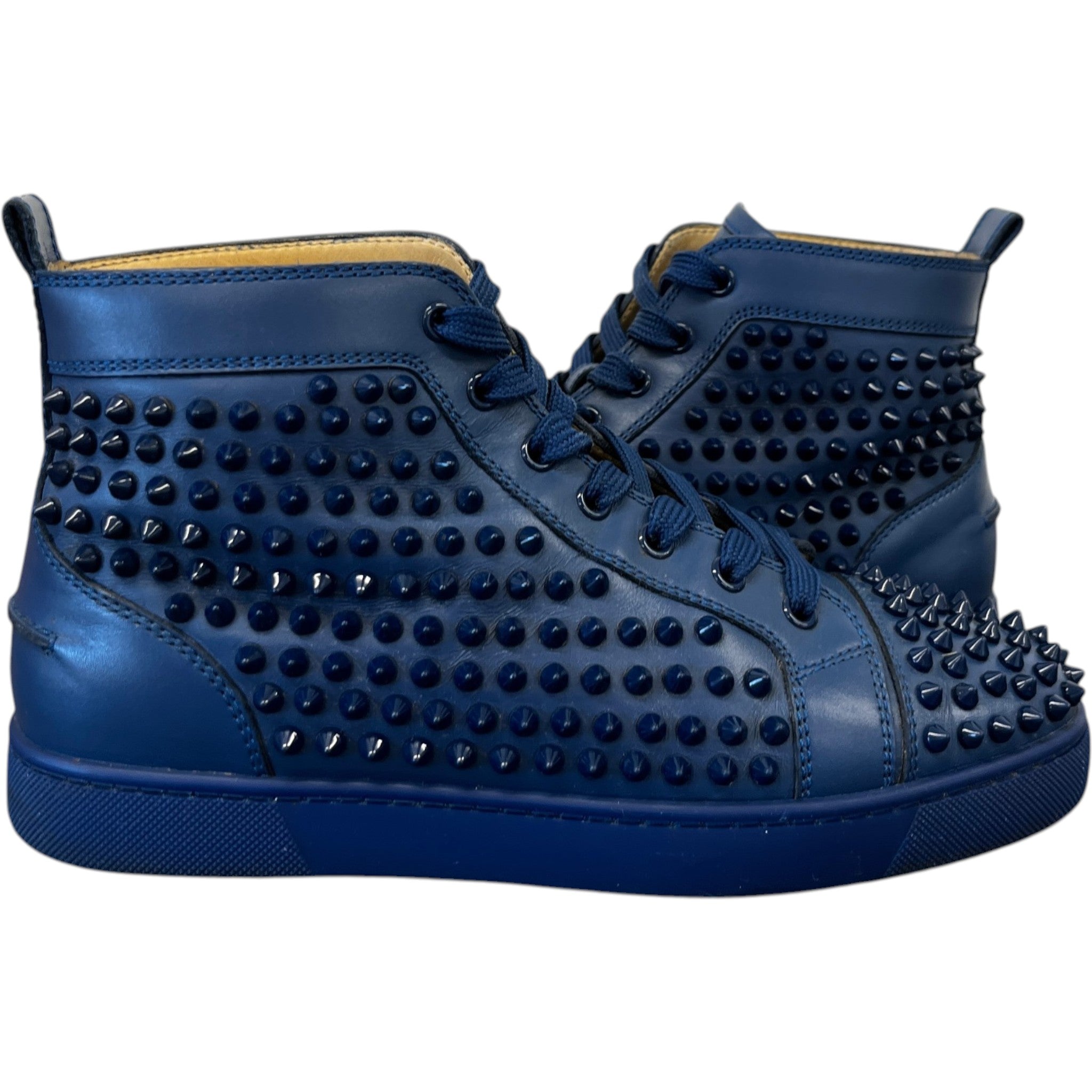Men's Louis Spikes Flat High Trainers Blue Size EU 40 / UK 6