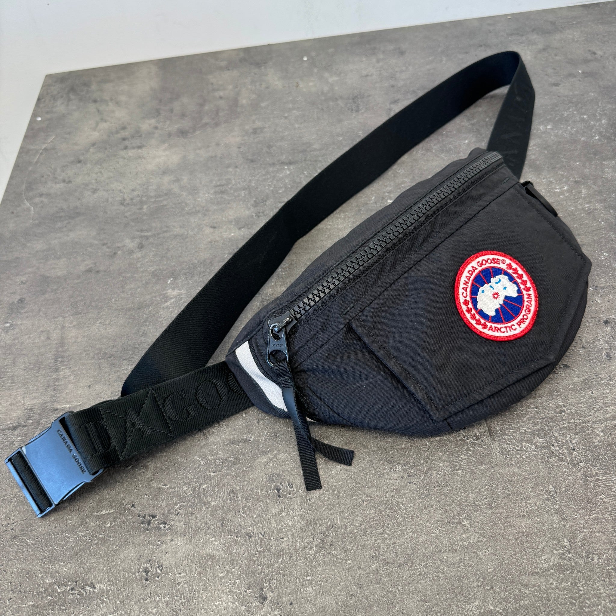 Men's Plain Waist Pack Belt Bag Black