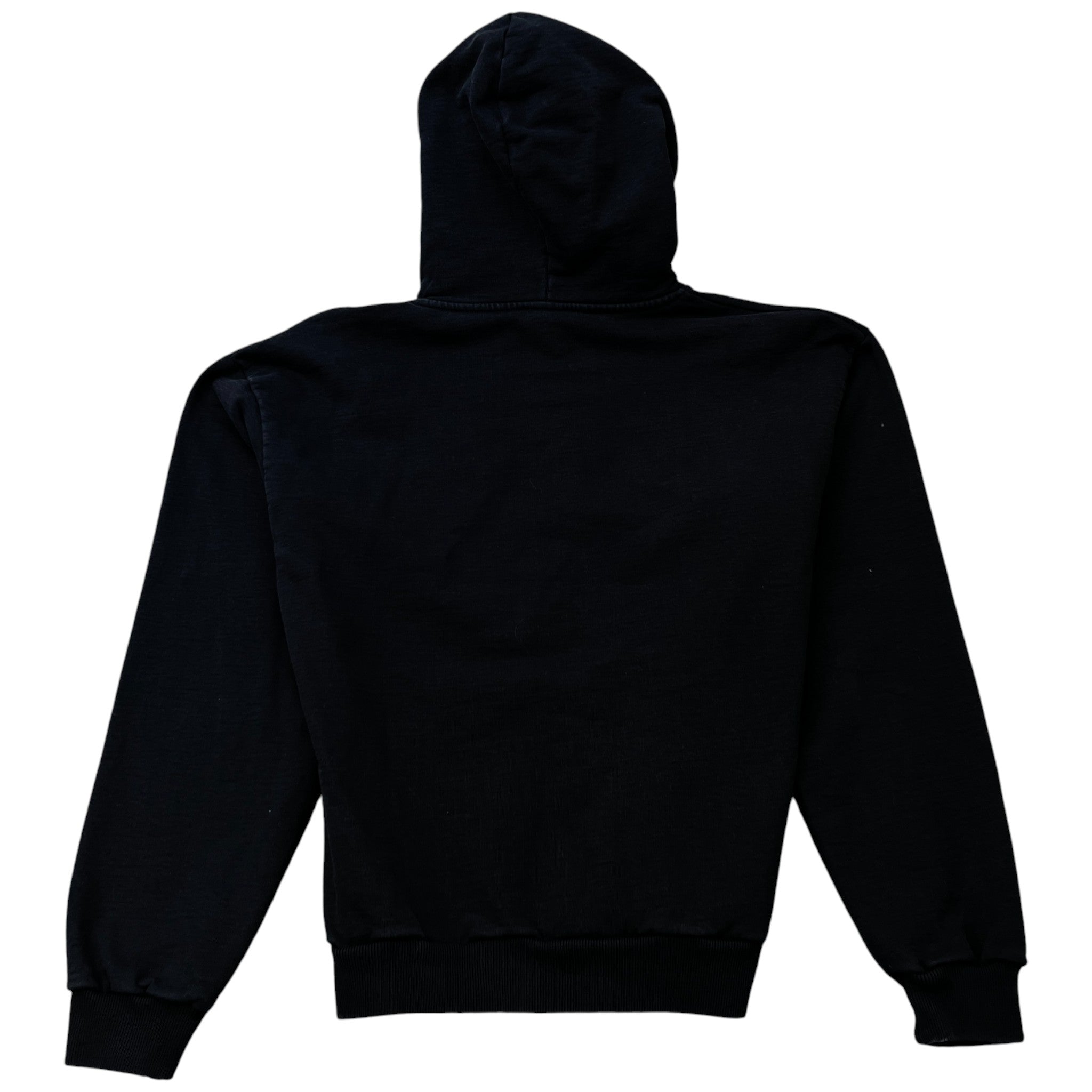 Men's Logo Print Hoodie Black Size M