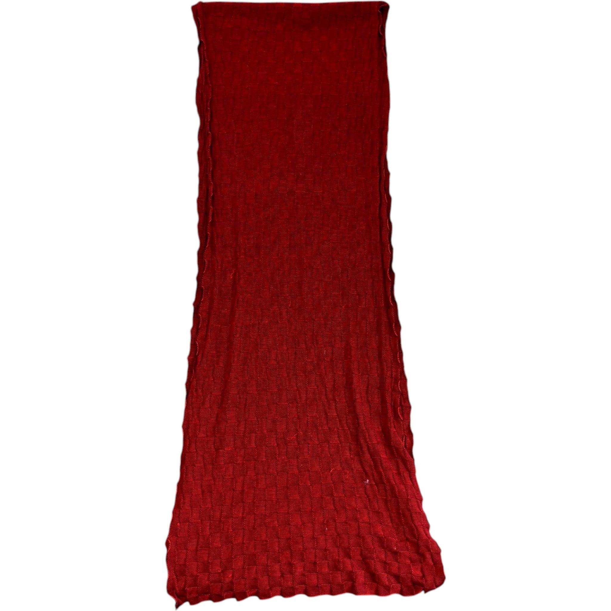 Men's Damier Scarf Red