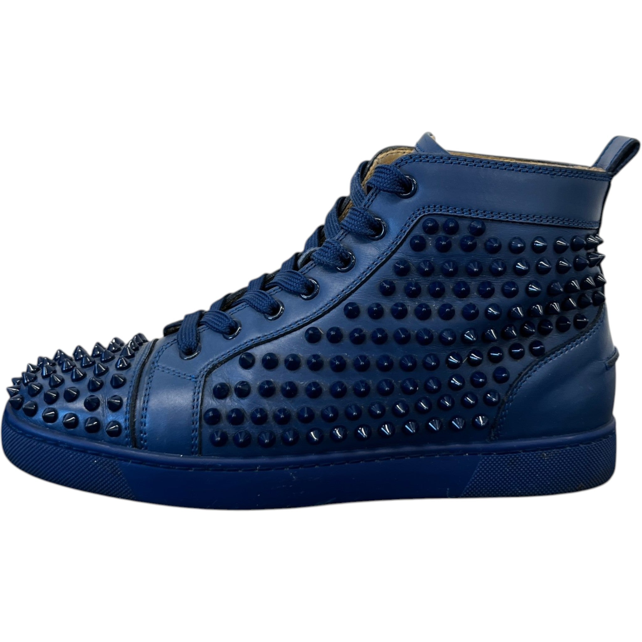 Men's Louis Spikes Flat High Trainers Blue Size EU 40 / UK 6