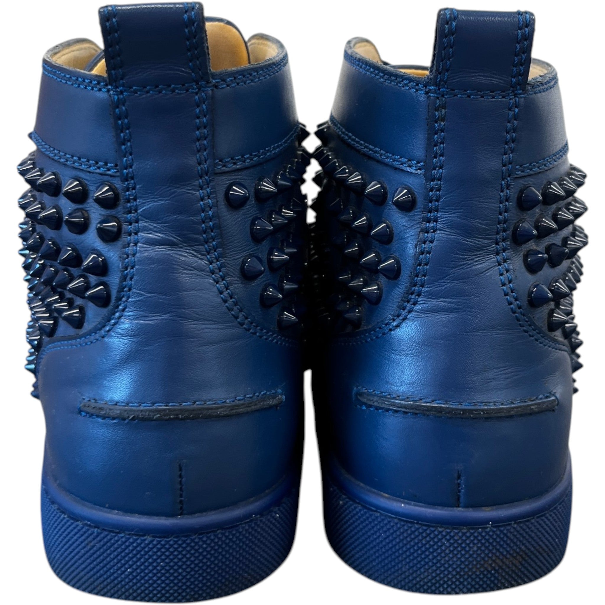 Men's Louis Spikes Flat High Trainers Blue Size EU 40 / UK 6