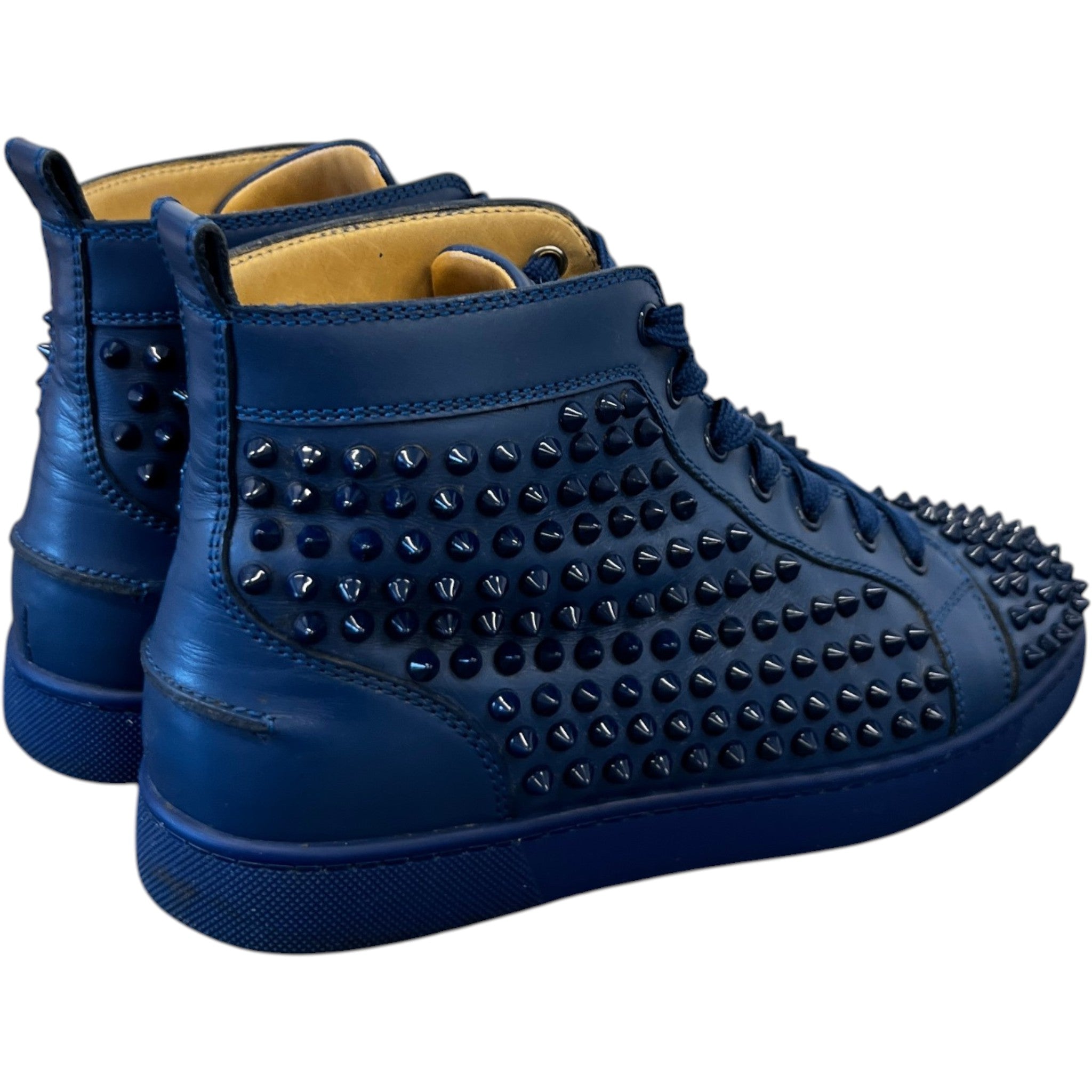 Men's Louis Spikes Flat High Trainers Blue Size EU 40 / UK 6