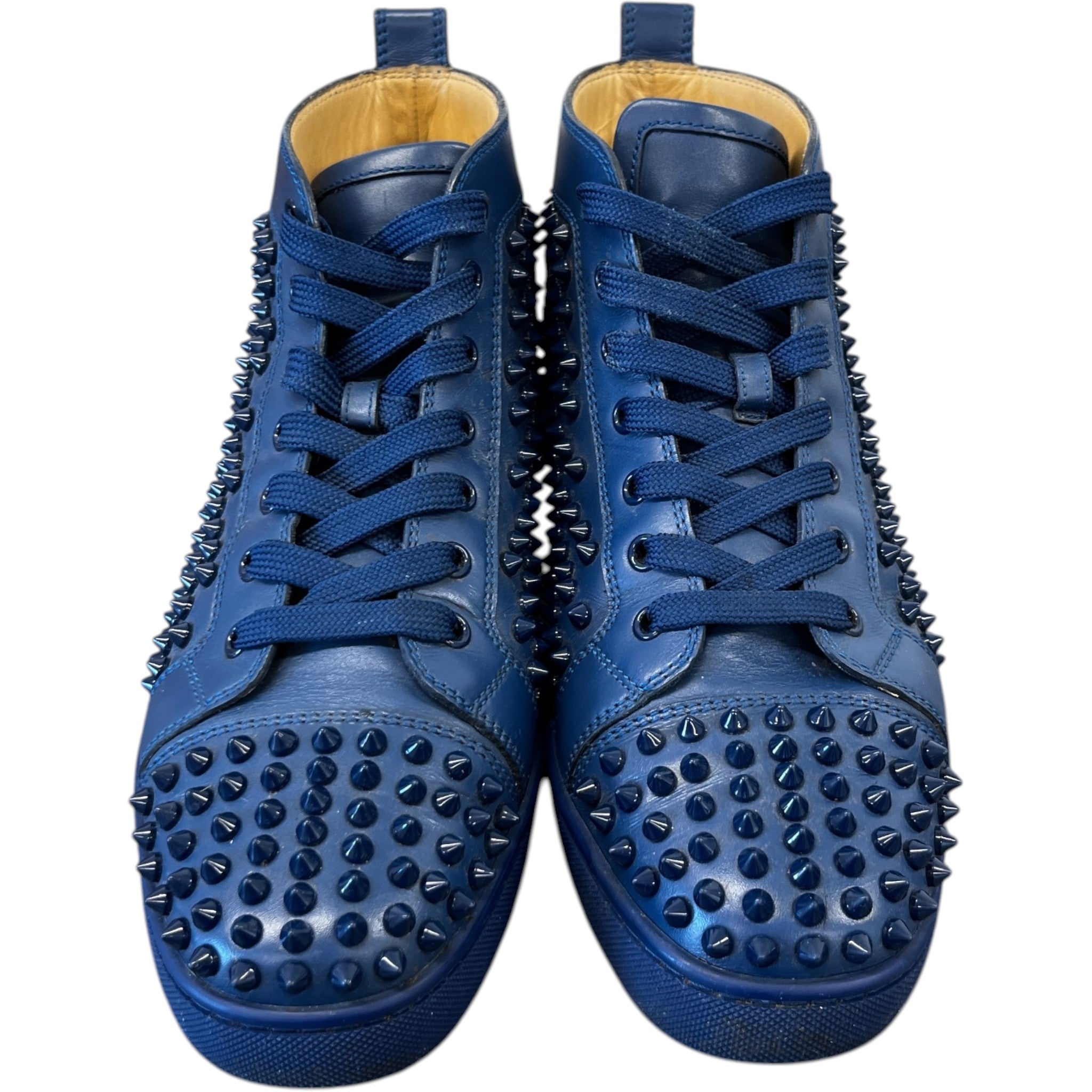Men's Louis Spikes Flat High Trainers Blue Size EU 40 / UK 6