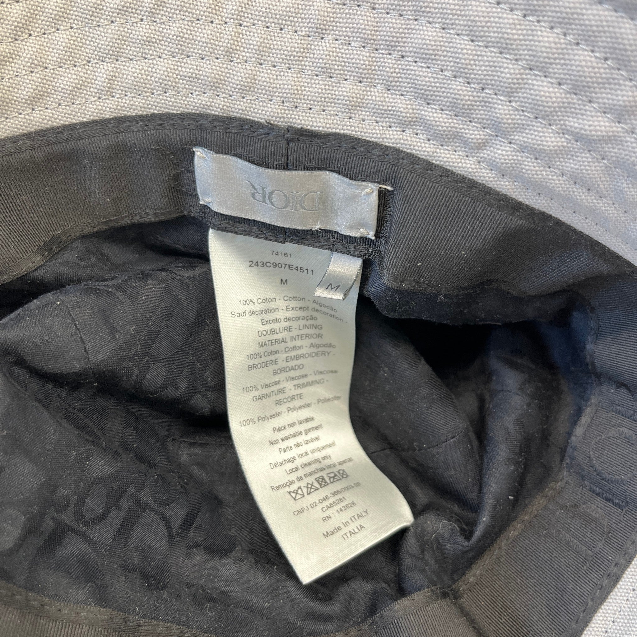Men's Coutour Bucket Hat Black Size M