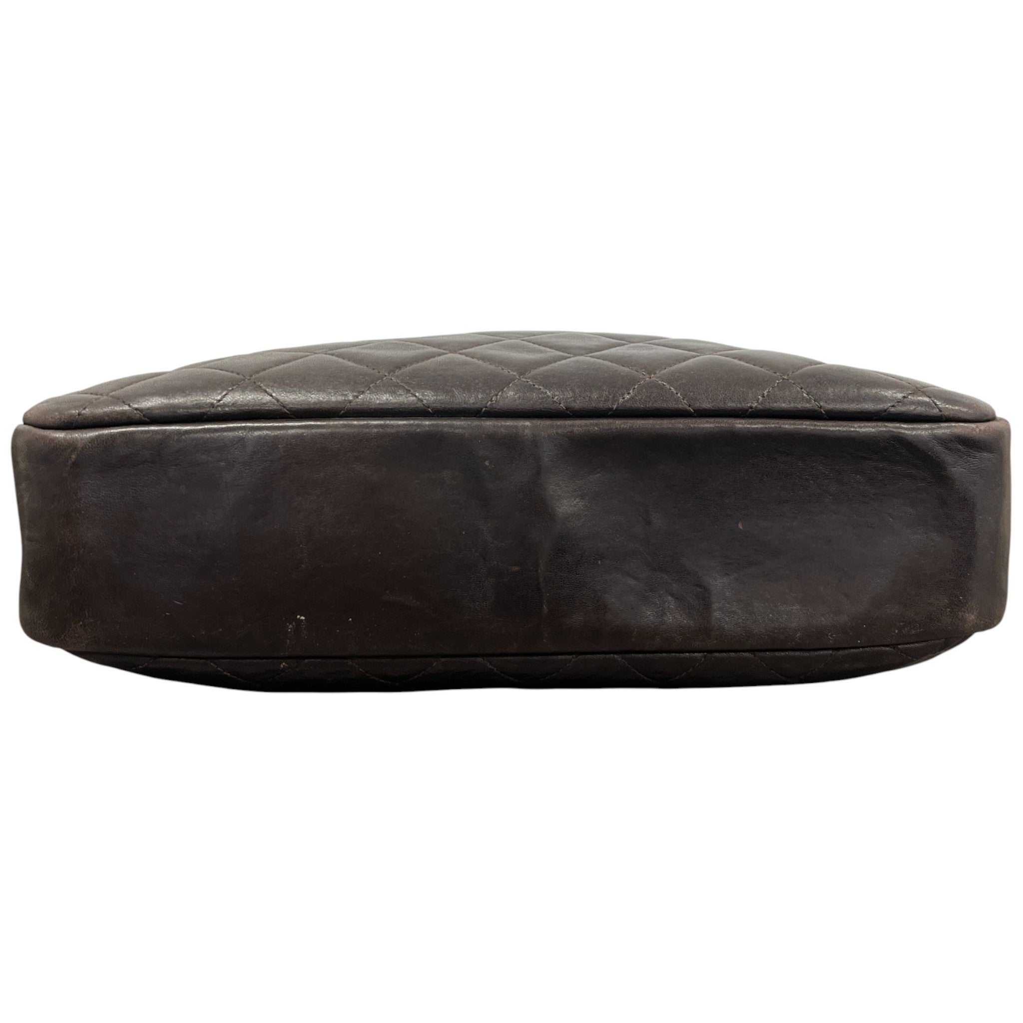 Women's Vintage Quilted Camera Bag Brown