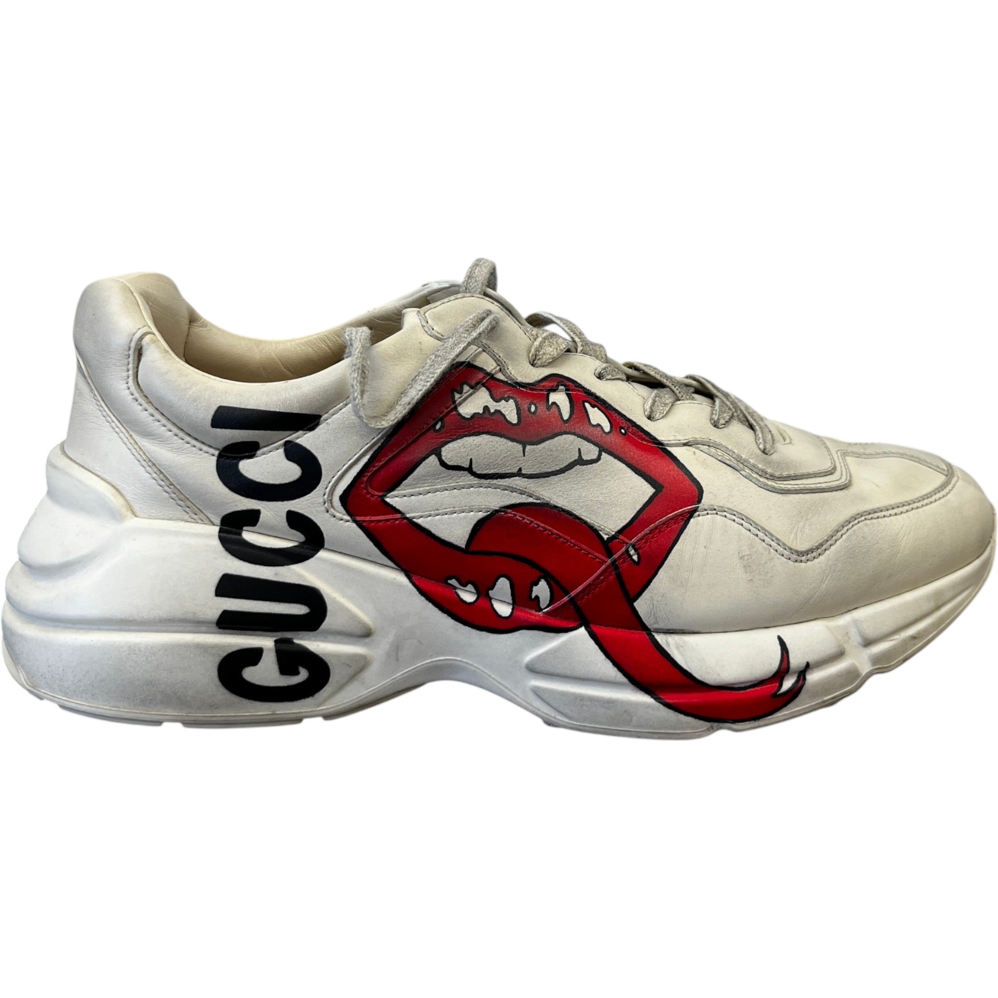 Men's Rhyton Mouth Low Trainers Cream Size EU 45 / UK 11