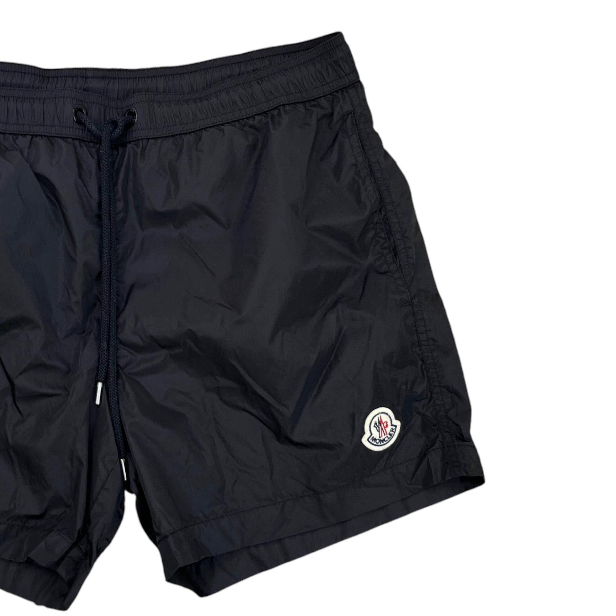 Men's Embroidered Logo Swim Shorts Black Size M