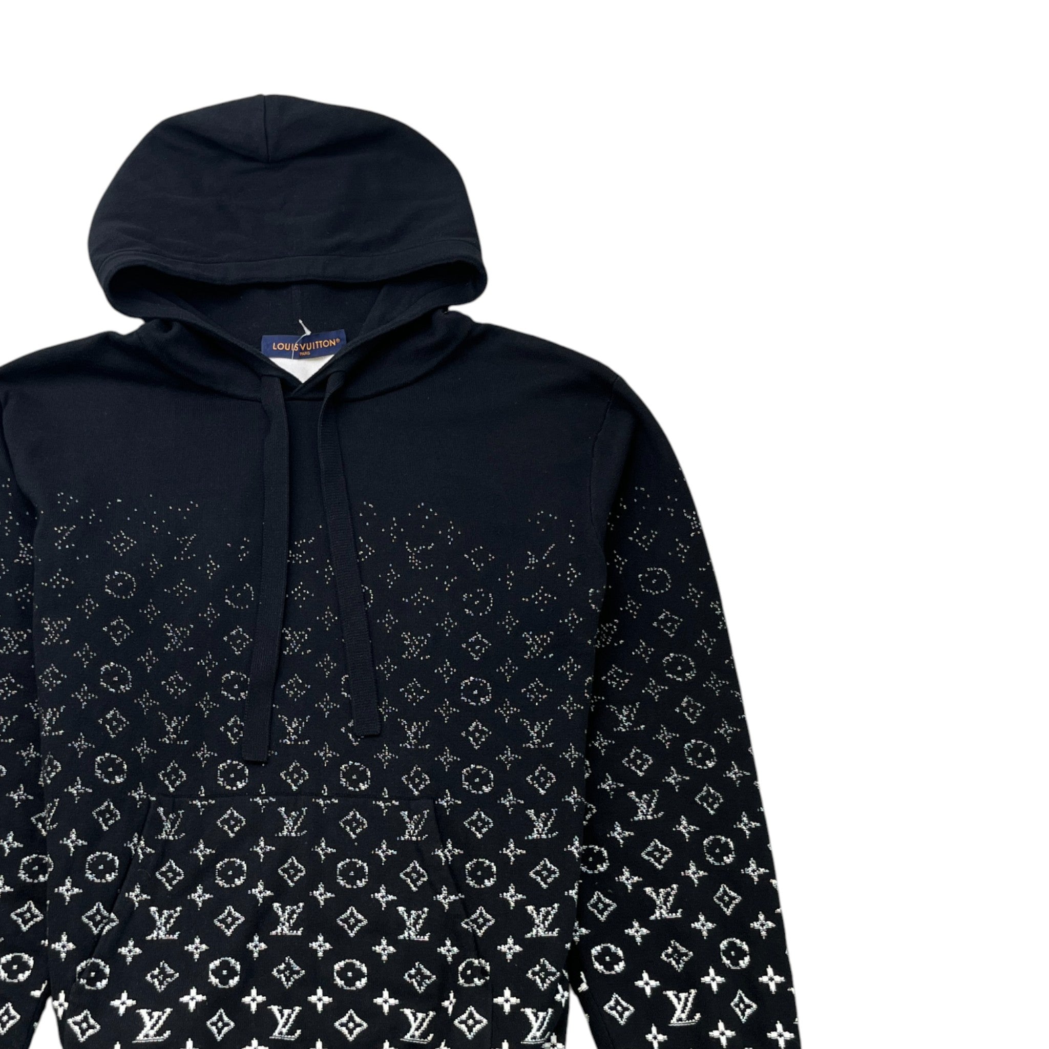 Men's Monogram Gradient Hoodie Black Size L