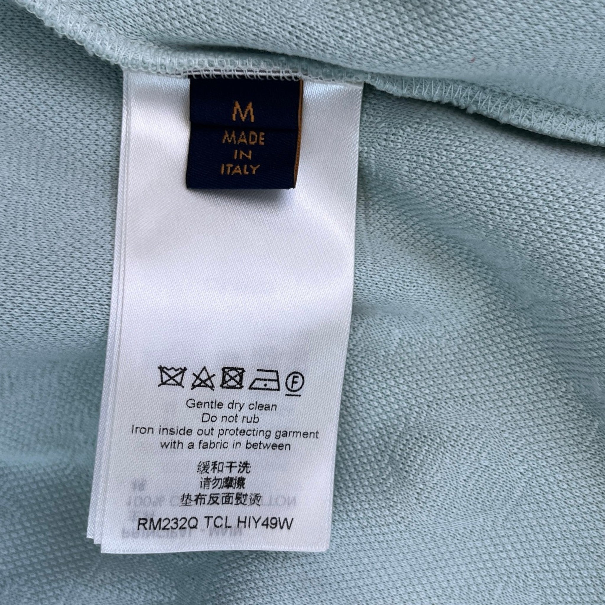 Men's Monogram 3D Pocket T-Shirt Blue Size M