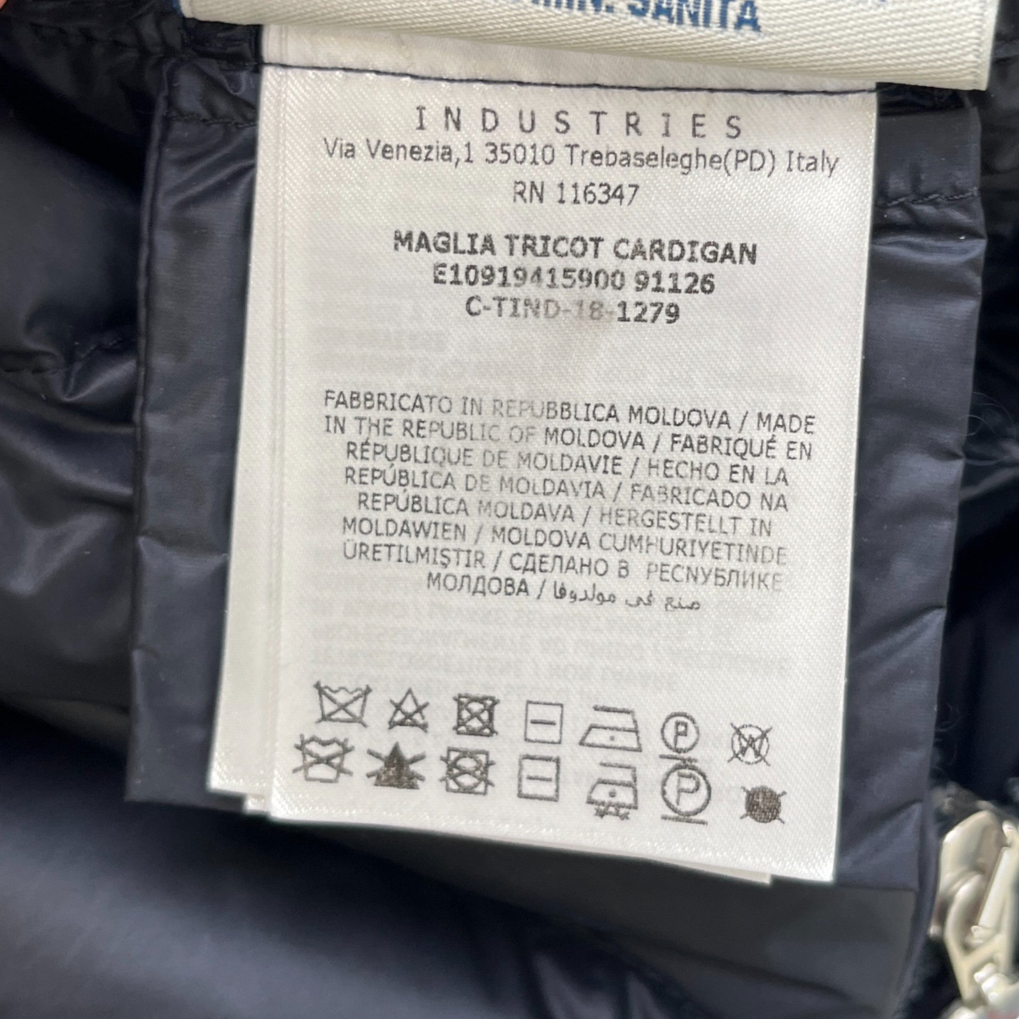 Men's Maglia Tricot Jacket Navy Size M