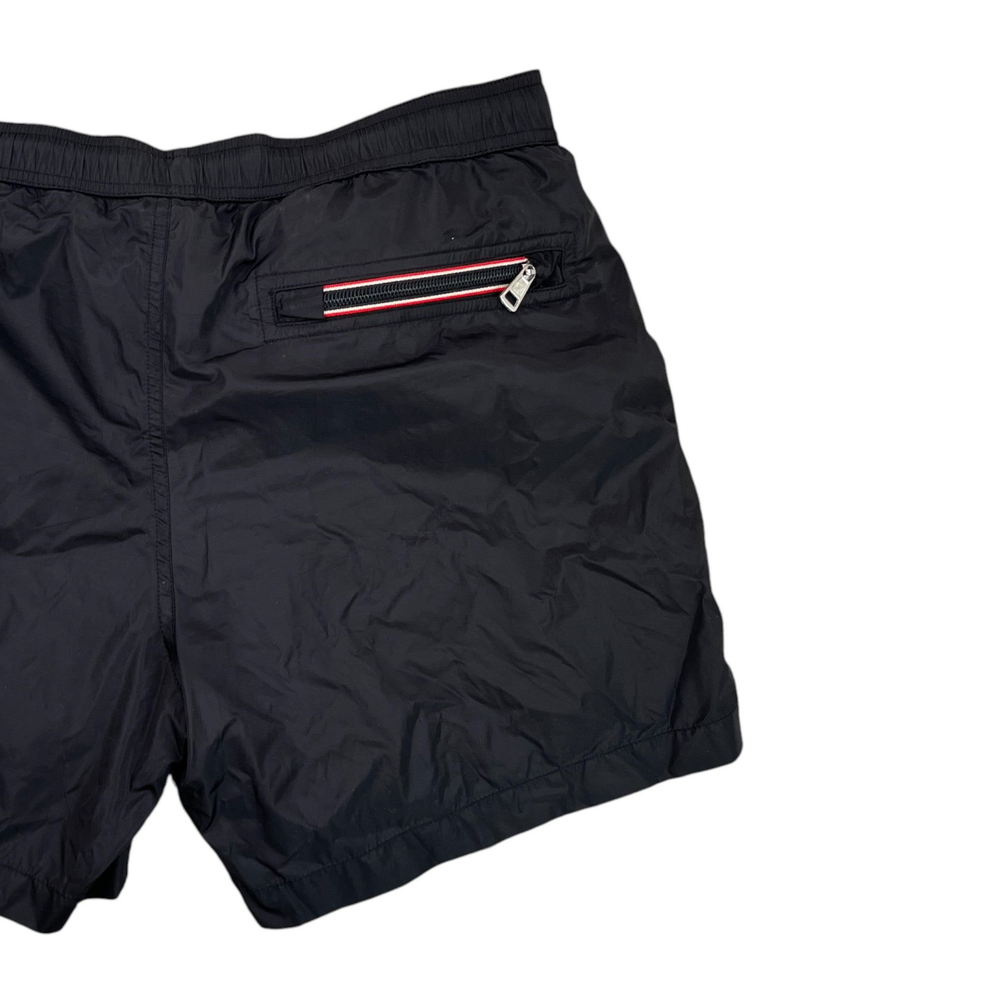 Men's Embroidered Logo Swim Shorts Black Size M