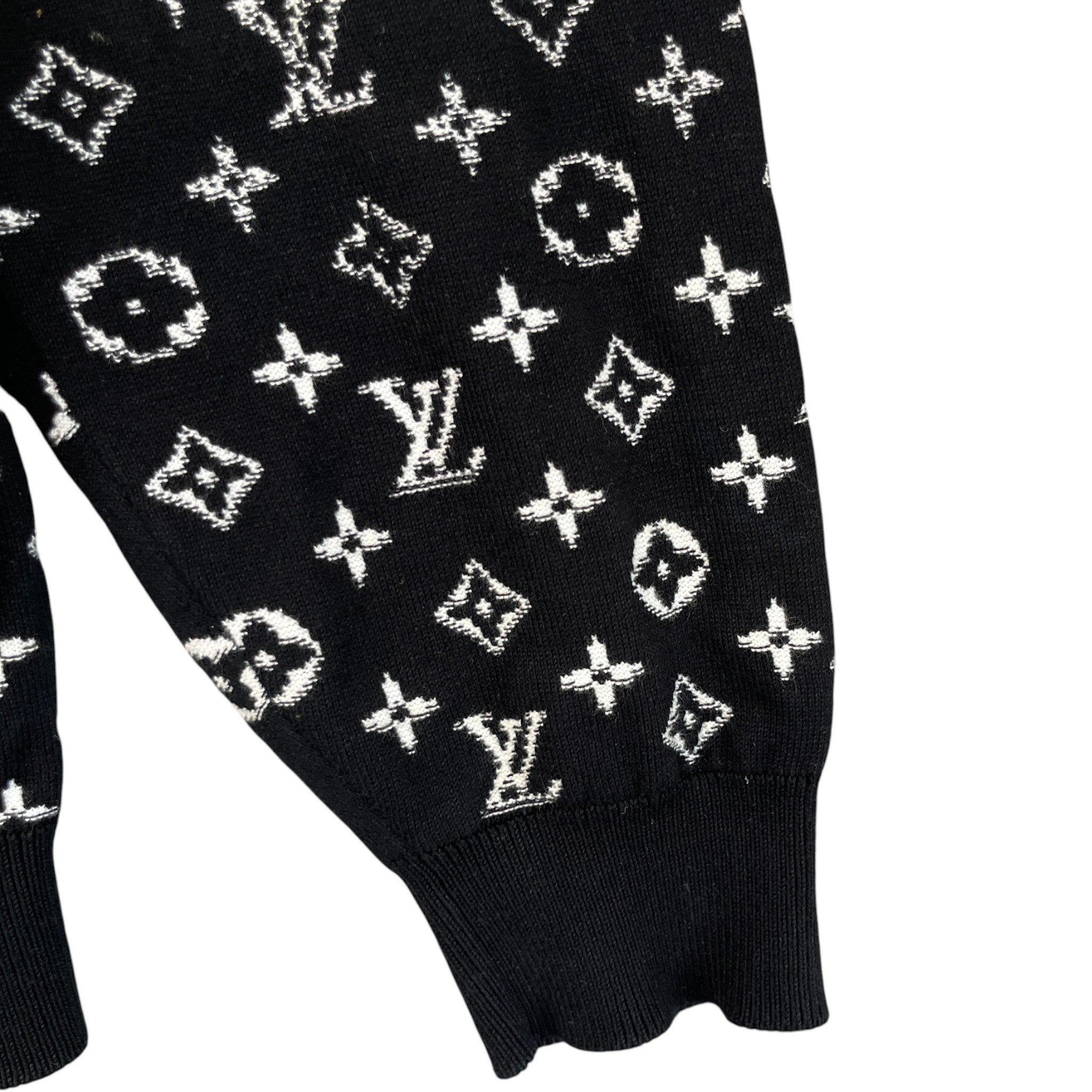 Men's Monogram Gradient Hoodie Black Size L
