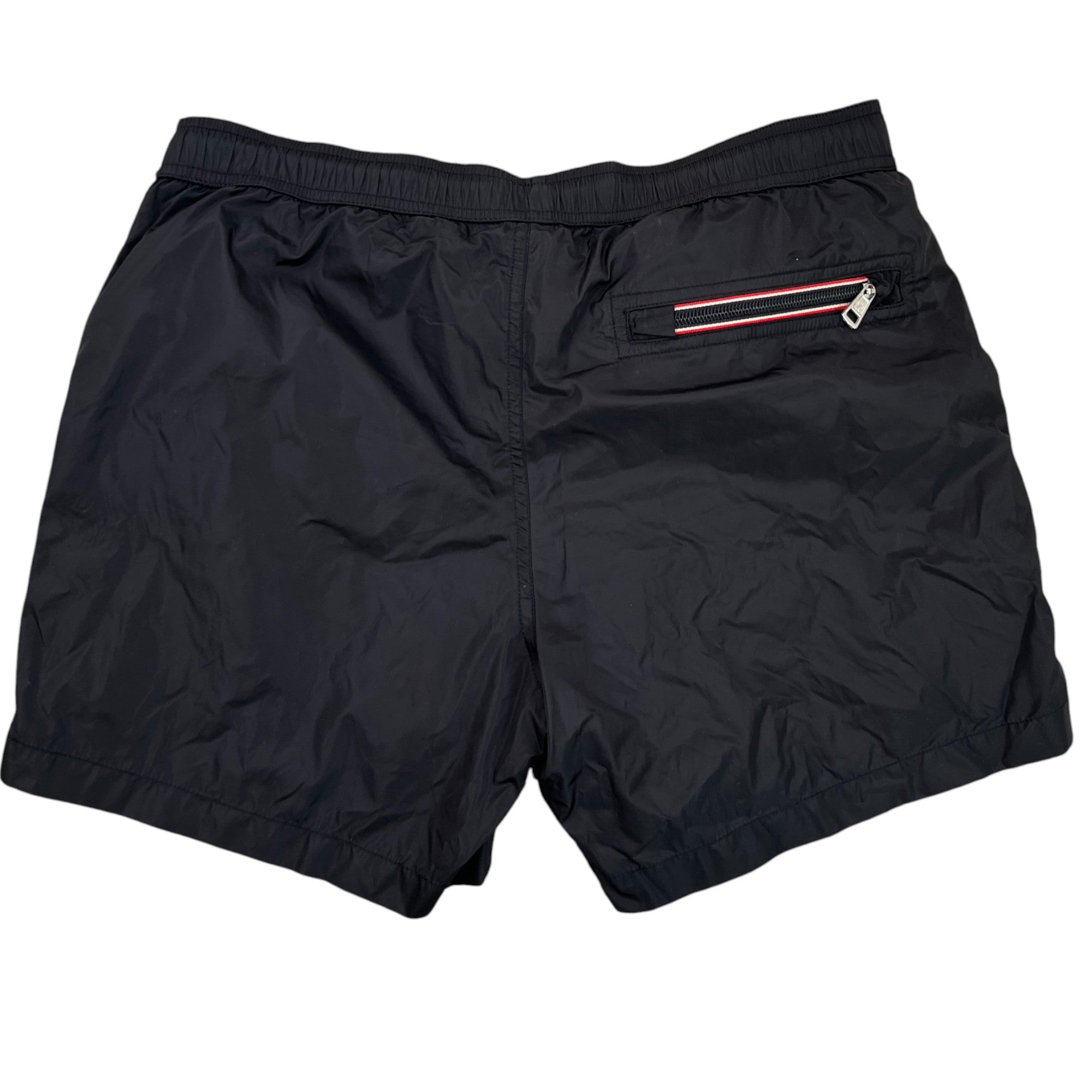 Men's Embroidered Logo Swim Shorts Black Size M