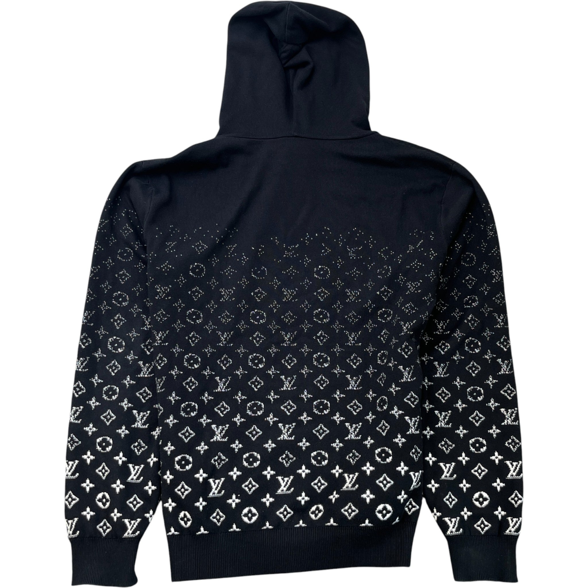 Men's Monogram Gradient Hoodie Black Size L