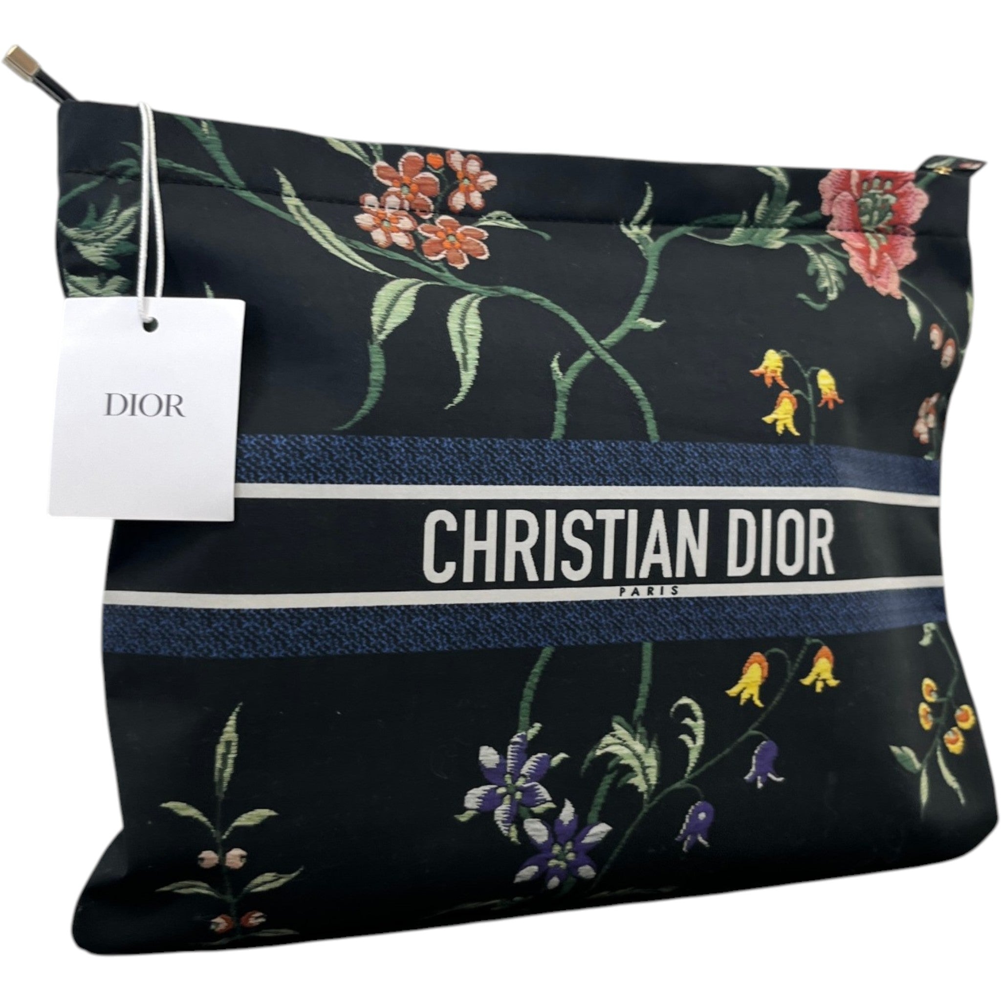 Women's Diortravel Floral Print Pouch Navy