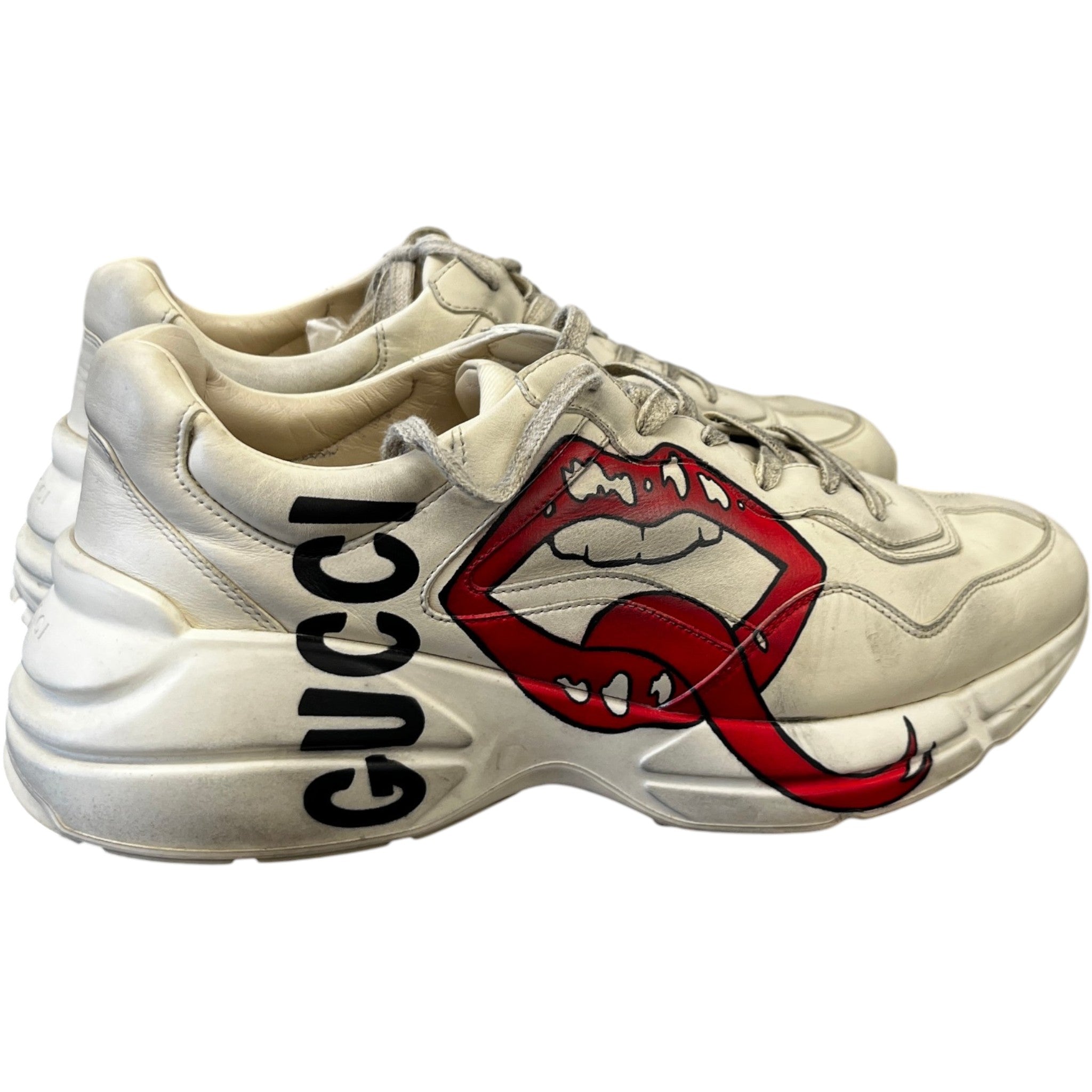 Men's Rhyton Mouth Low Trainers Cream Size EU 45 / UK 11