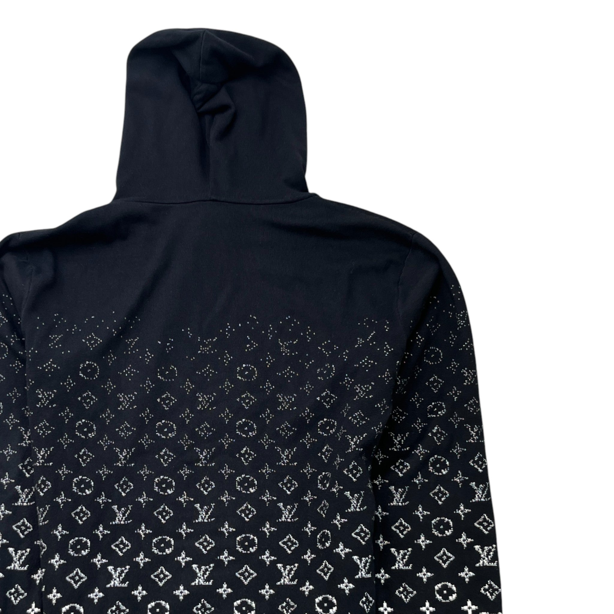 Men's Monogram Gradient Hoodie Black Size L