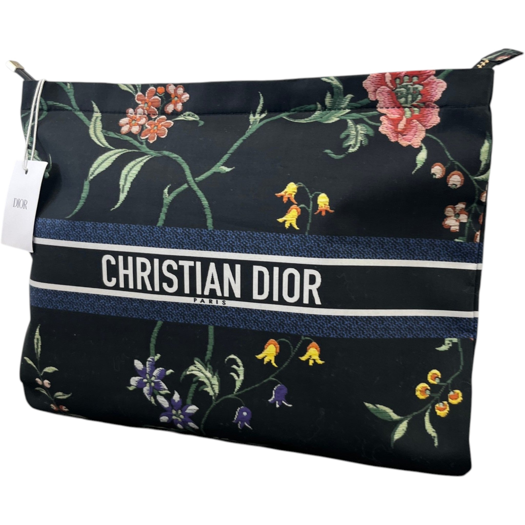 Women's Diortravel Floral Print Pouch Navy
