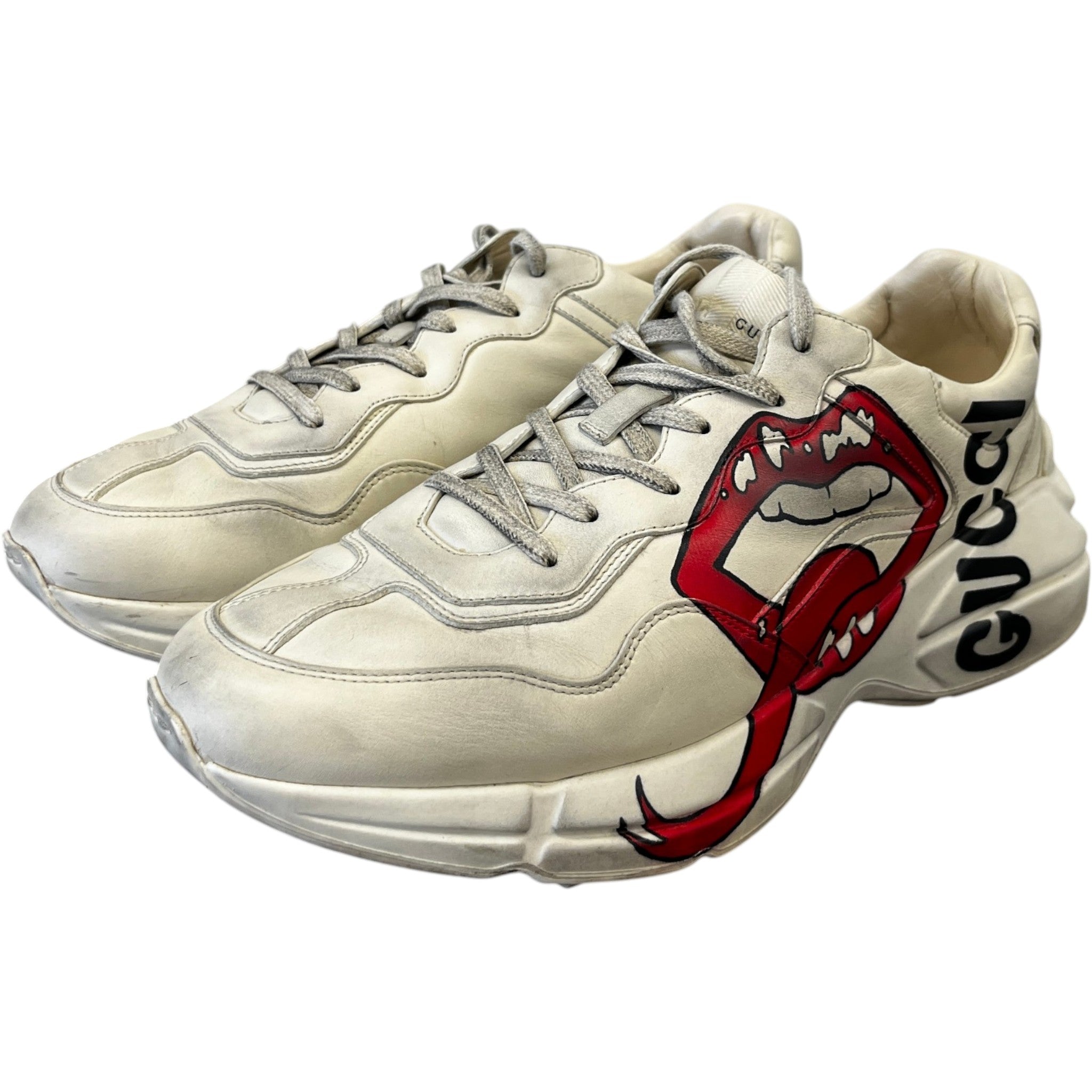 Men's Rhyton Mouth Low Trainers Cream Size EU 45 / UK 11