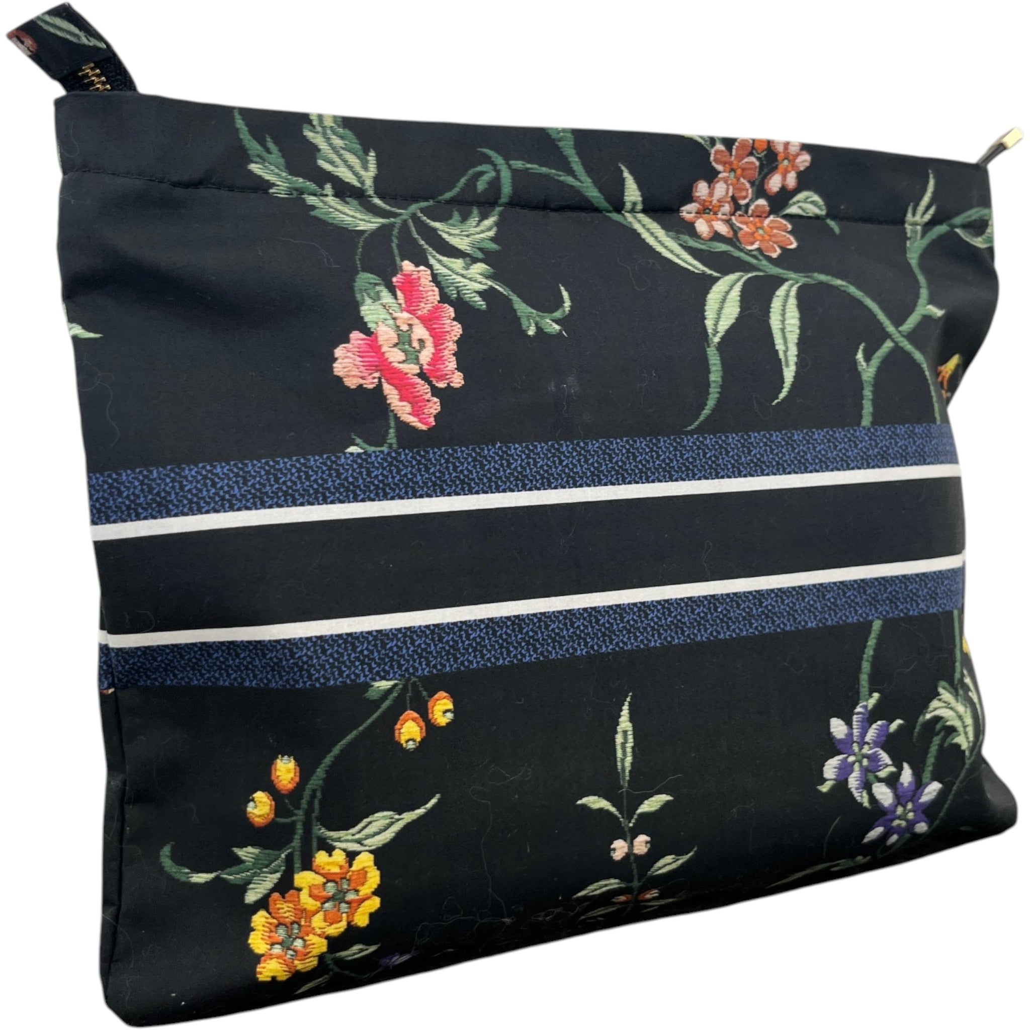 Women's Diortravel Floral Print Pouch Navy