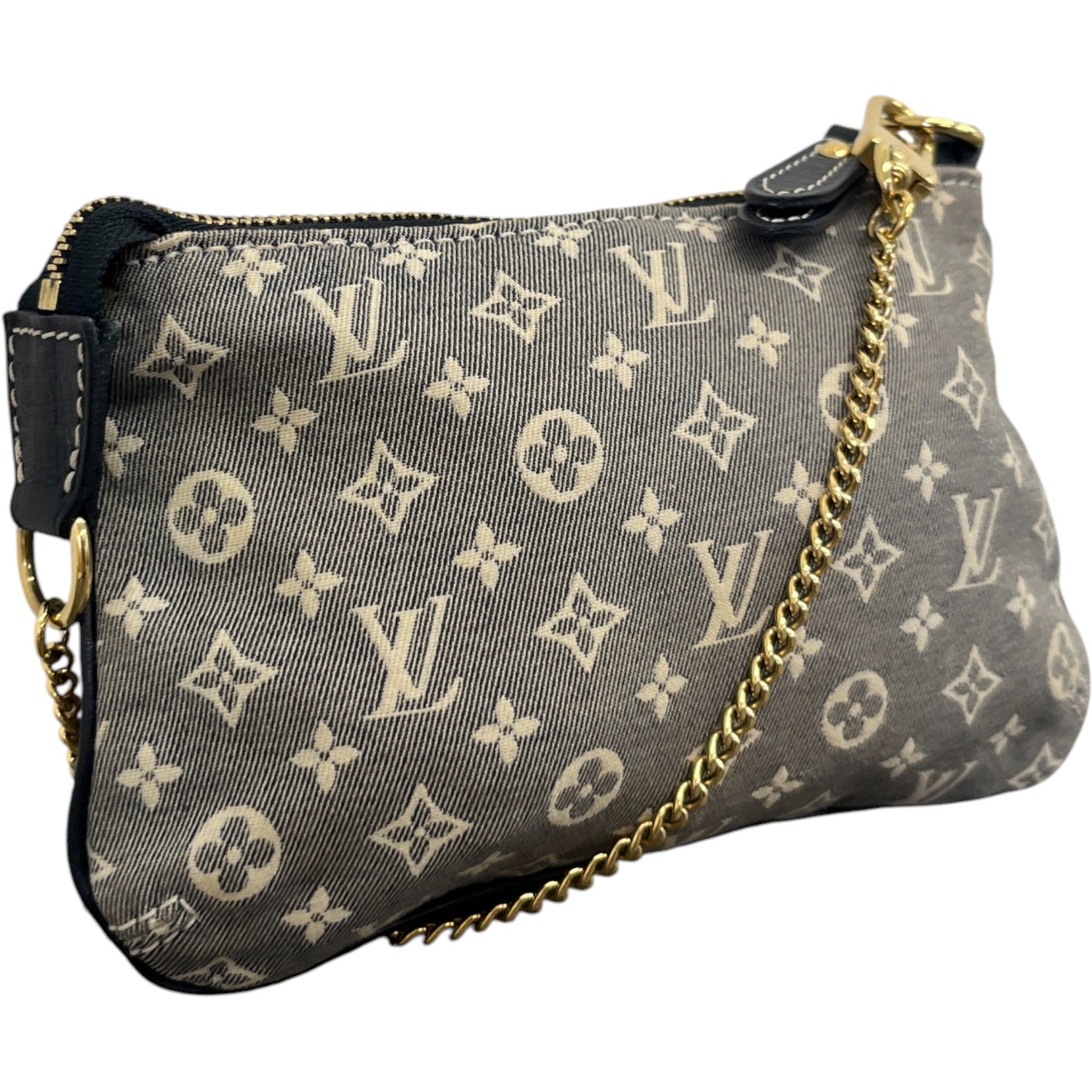 Women's Encre Monogram Idylle Mini Pochette Bag Blue