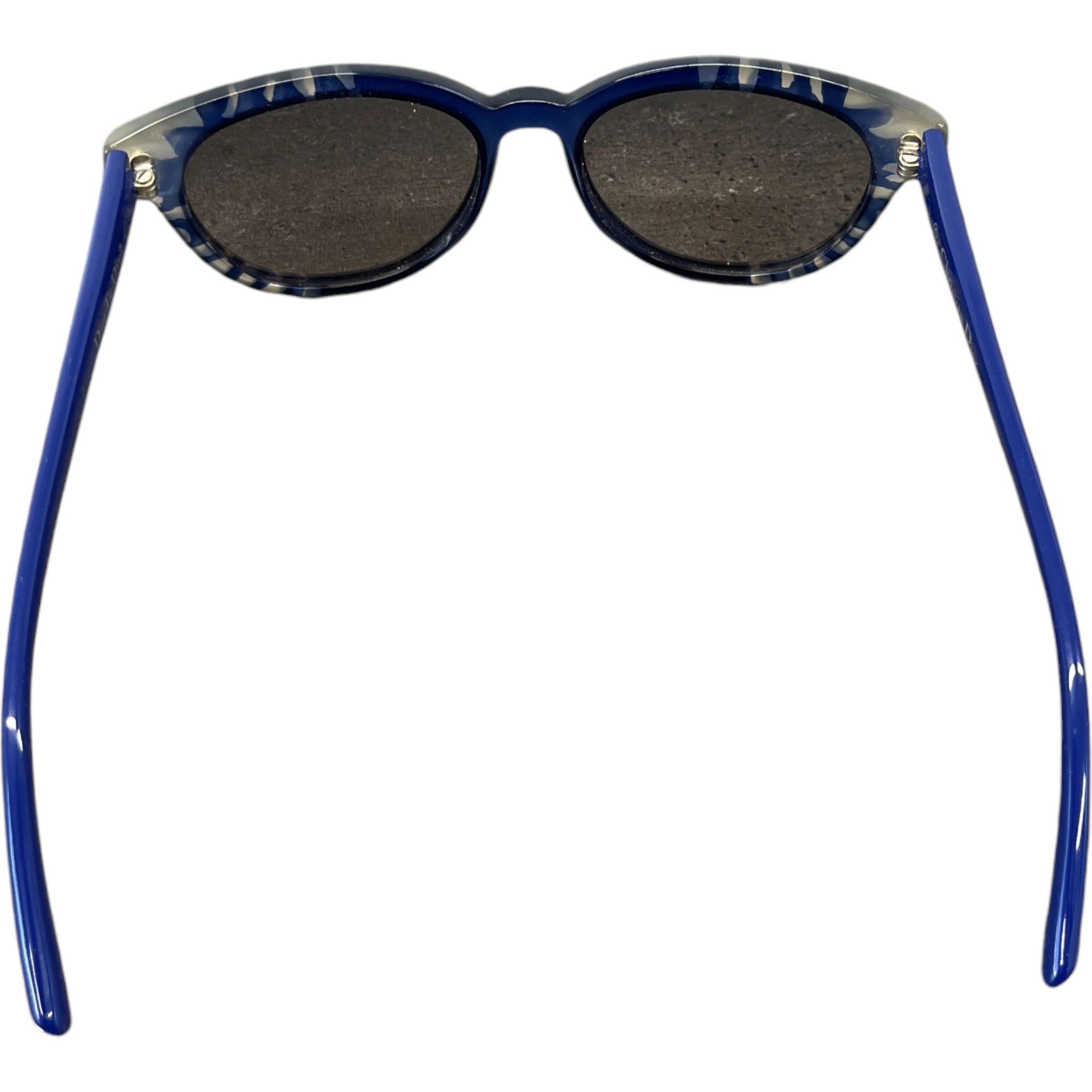 Women's Plaque Logo Side Sunglasses Blue