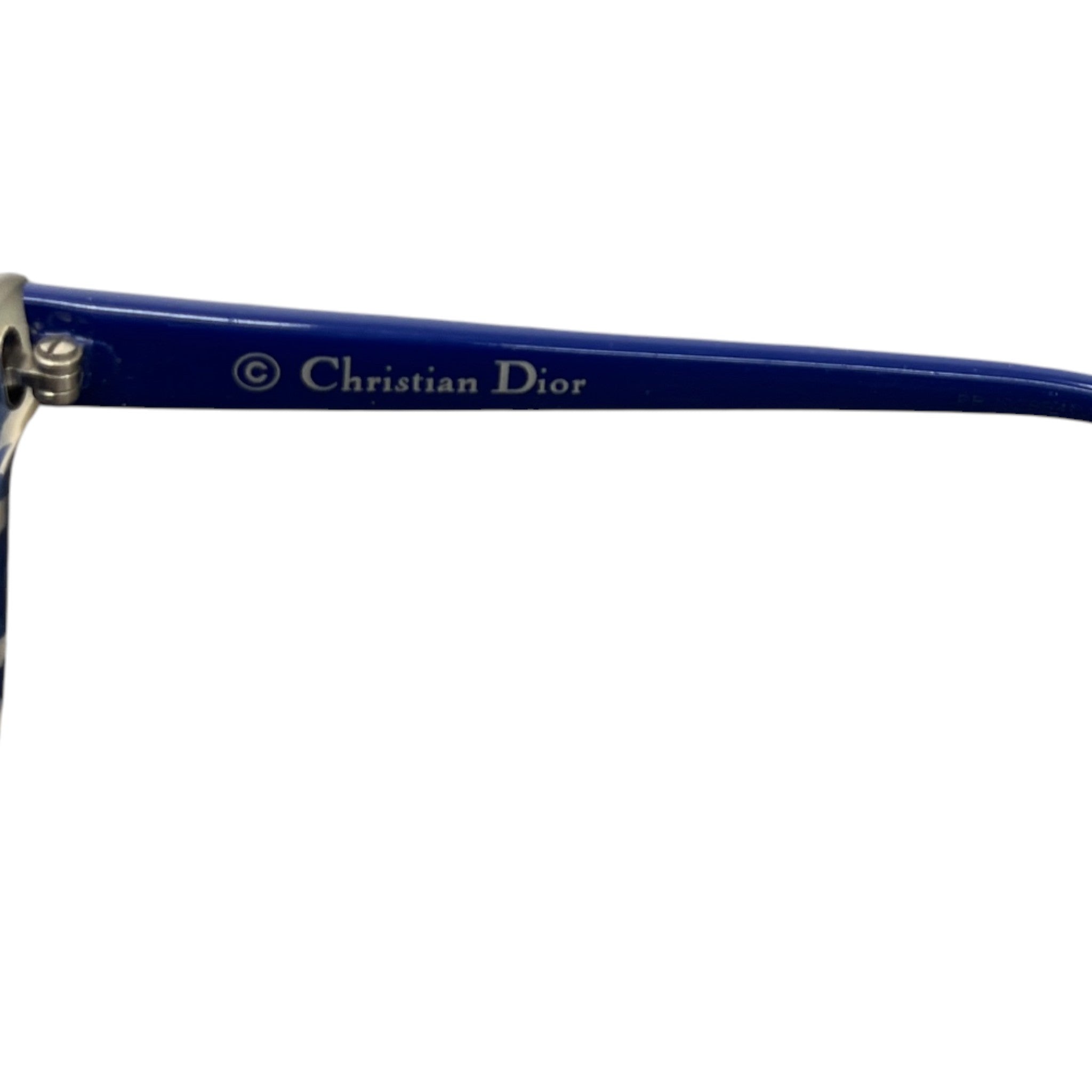 Women's Plaque Logo Side Sunglasses Blue
