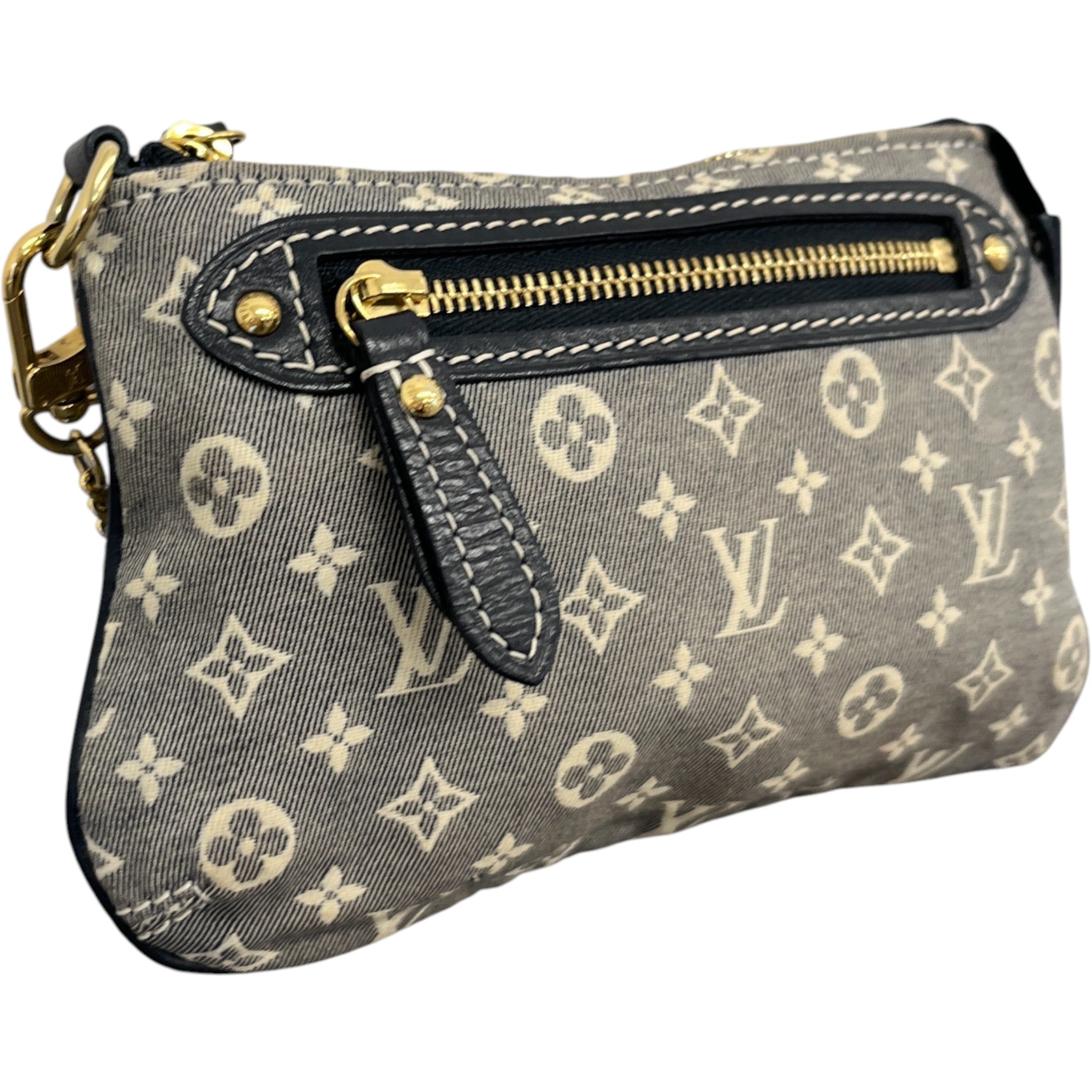 Women's Encre Monogram Idylle Mini Pochette Bag Blue