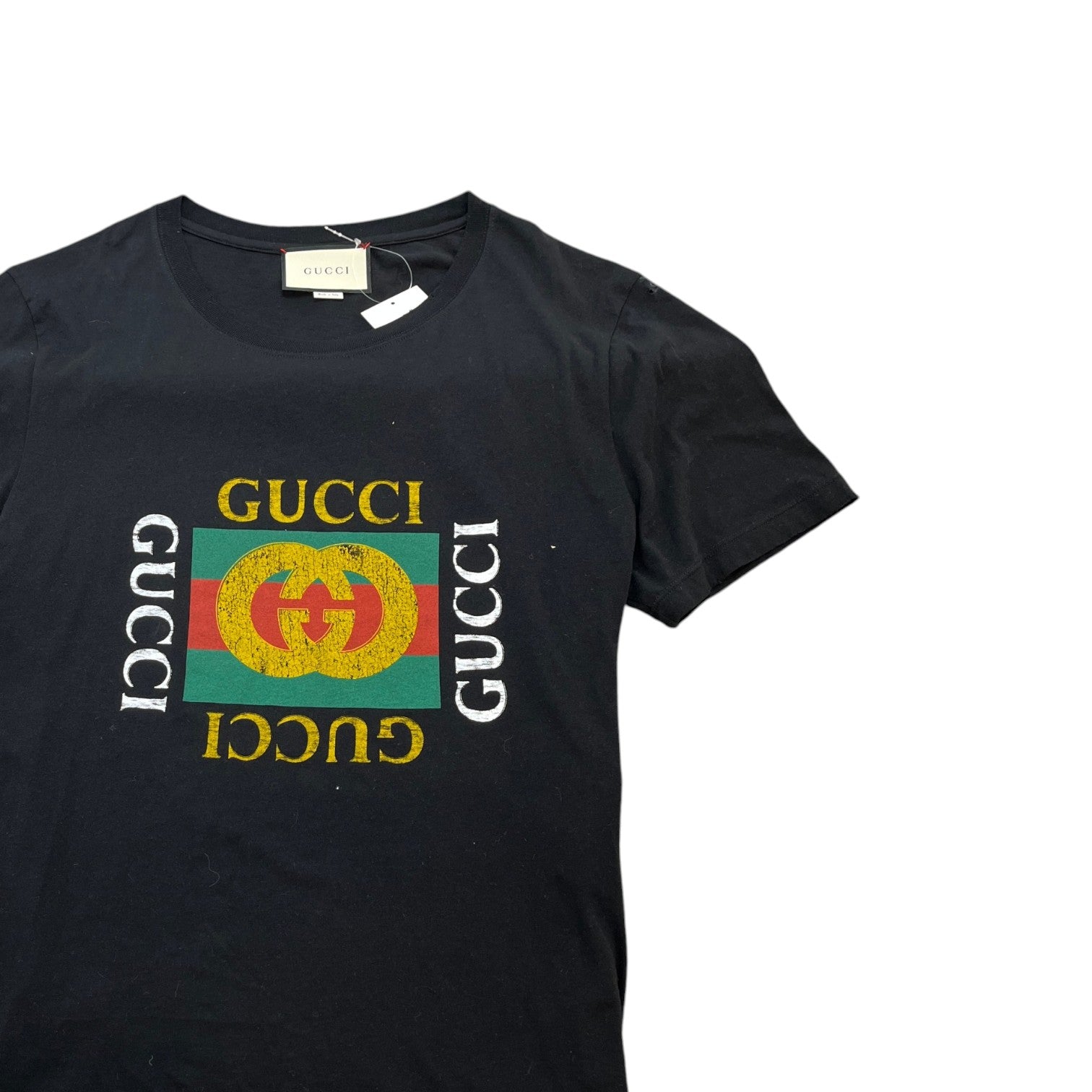 Men's Logo Print T-Shirt Black Size L