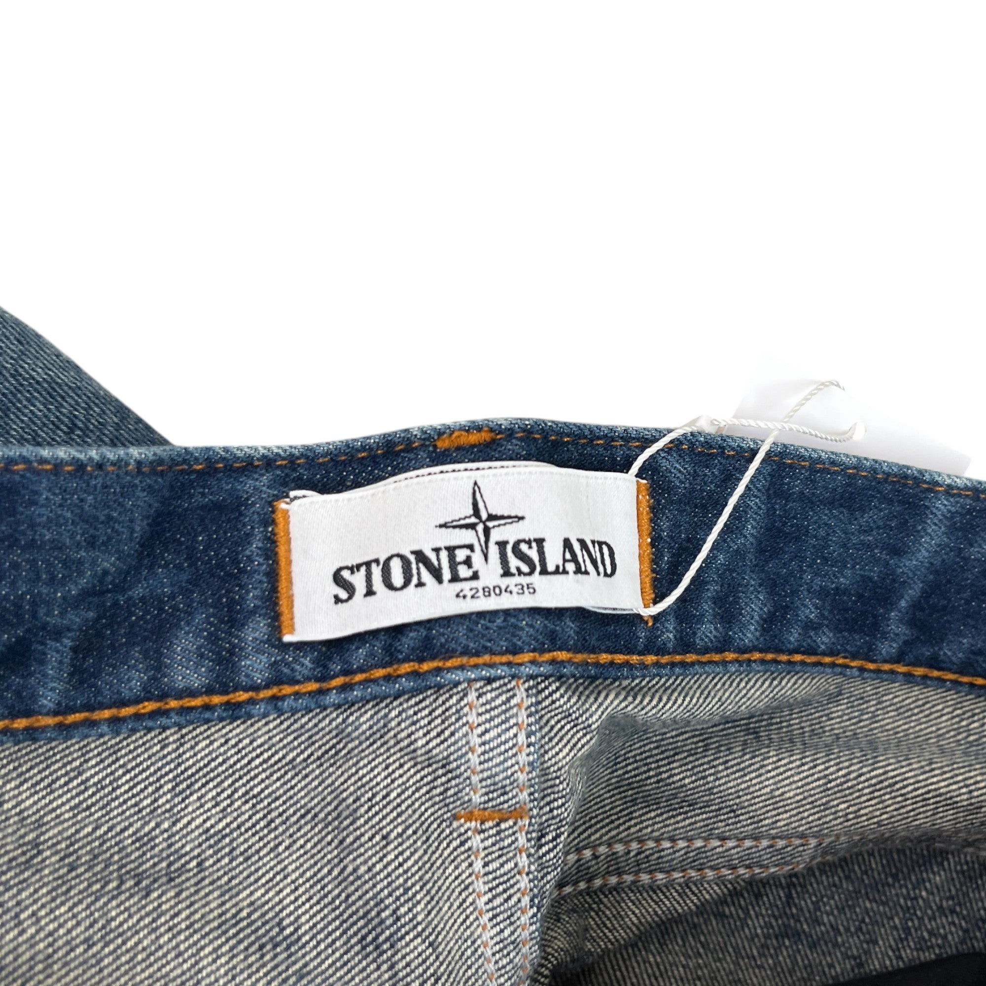 Men's Applique Logo Jeans Blue Size Waist 30"