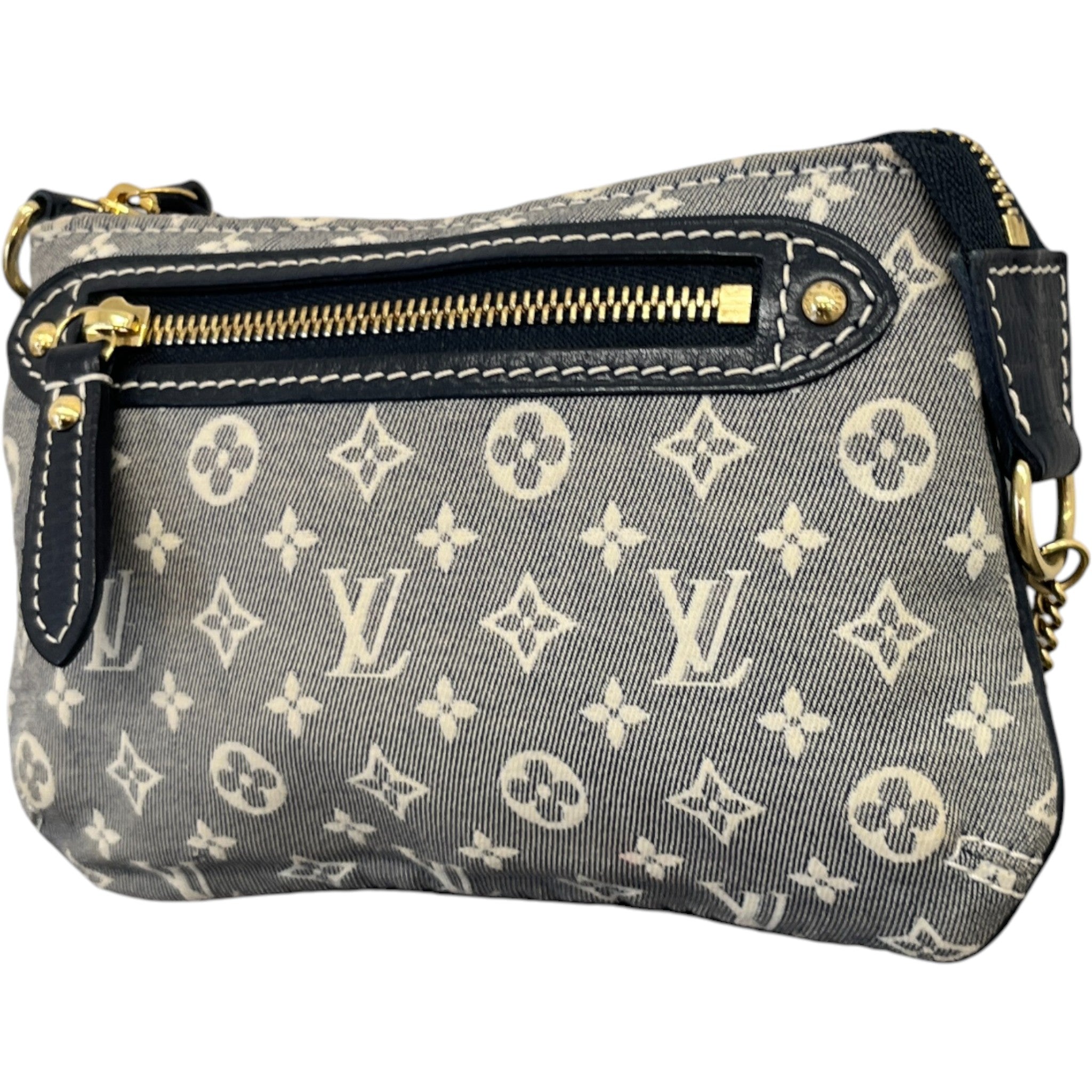 Women's Encre Monogram Idylle Mini Pochette Bag Blue
