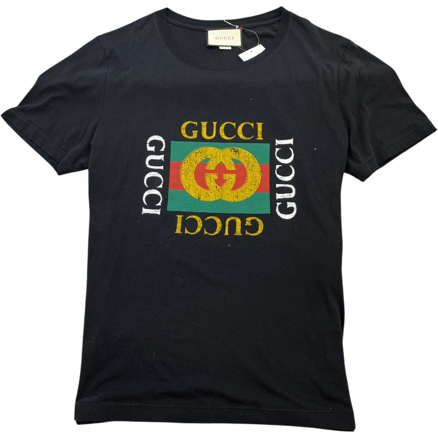 Men's Logo Print T-Shirt Black Size L
