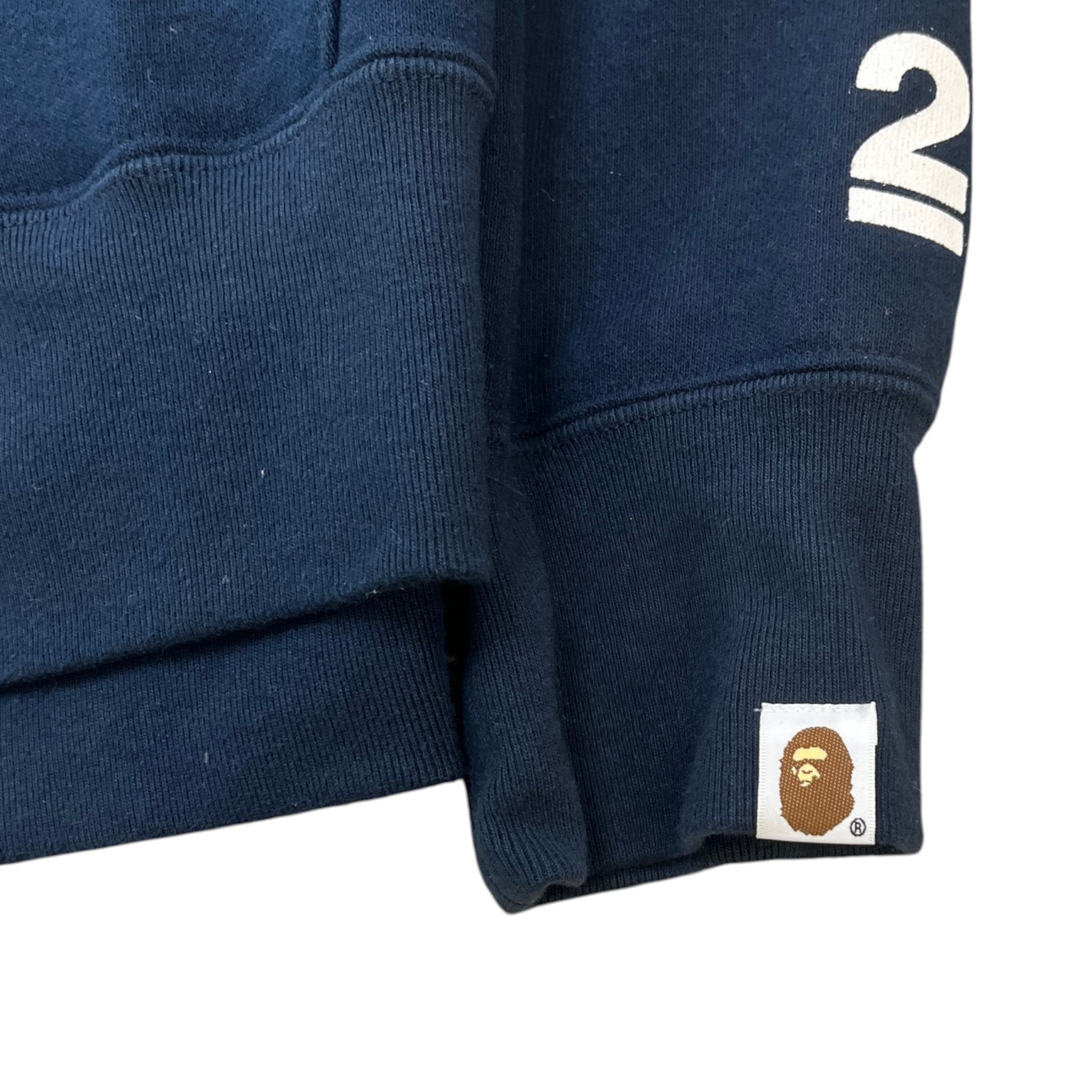 Men's Shark Full Zip Hoodie Navy Size L