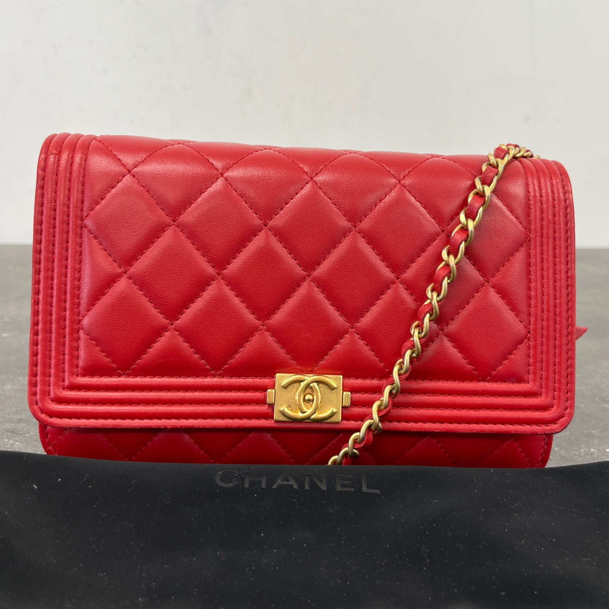 Women's Quilted Bag Red