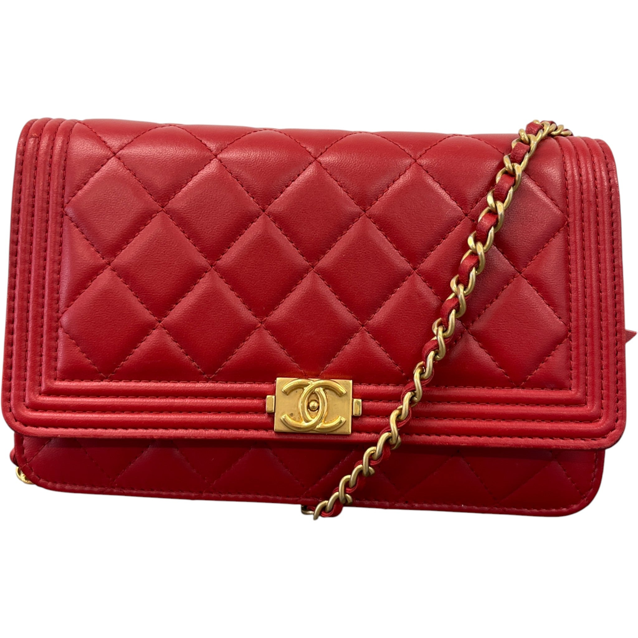 Women's Quilted Bag Red