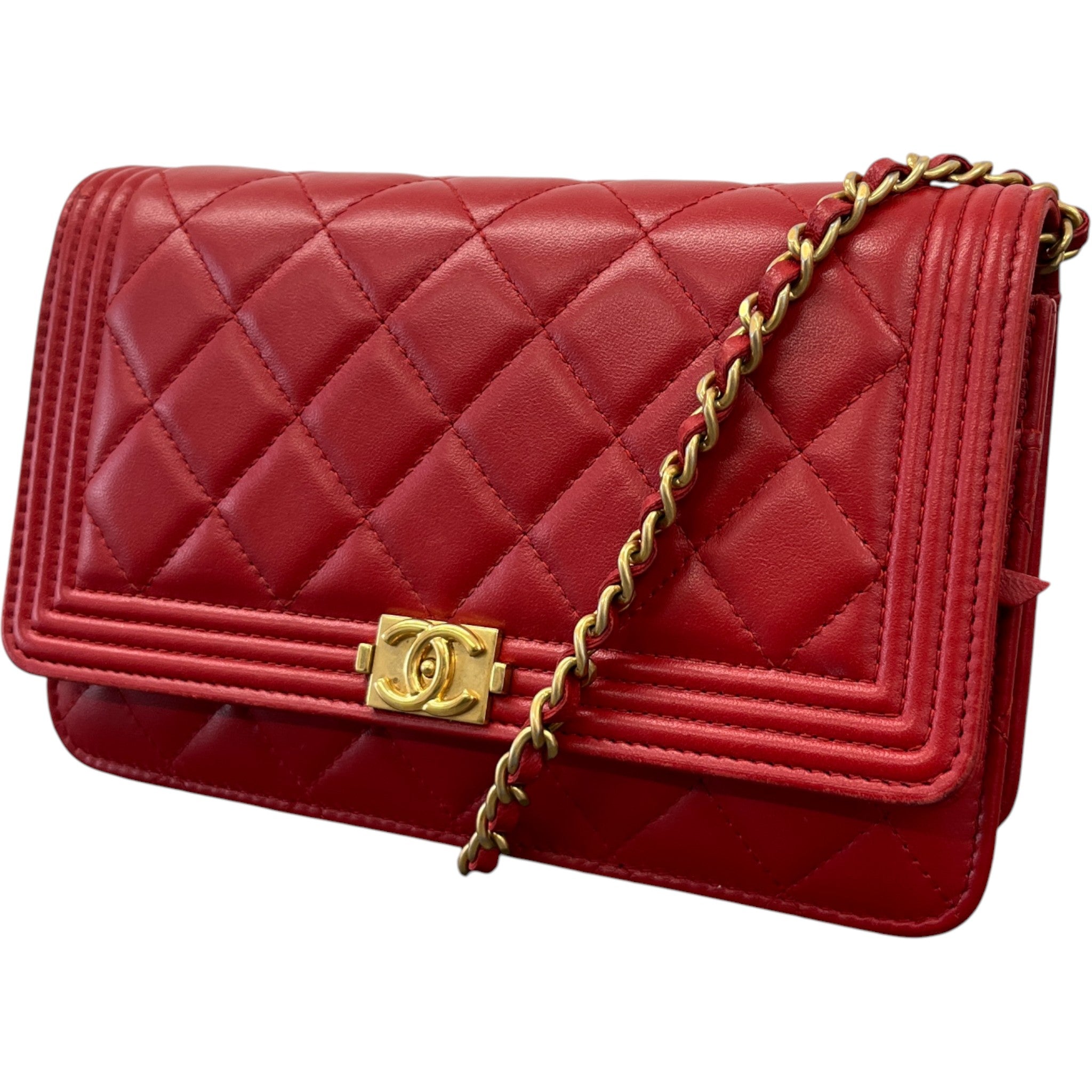 Women's Quilted Bag Red