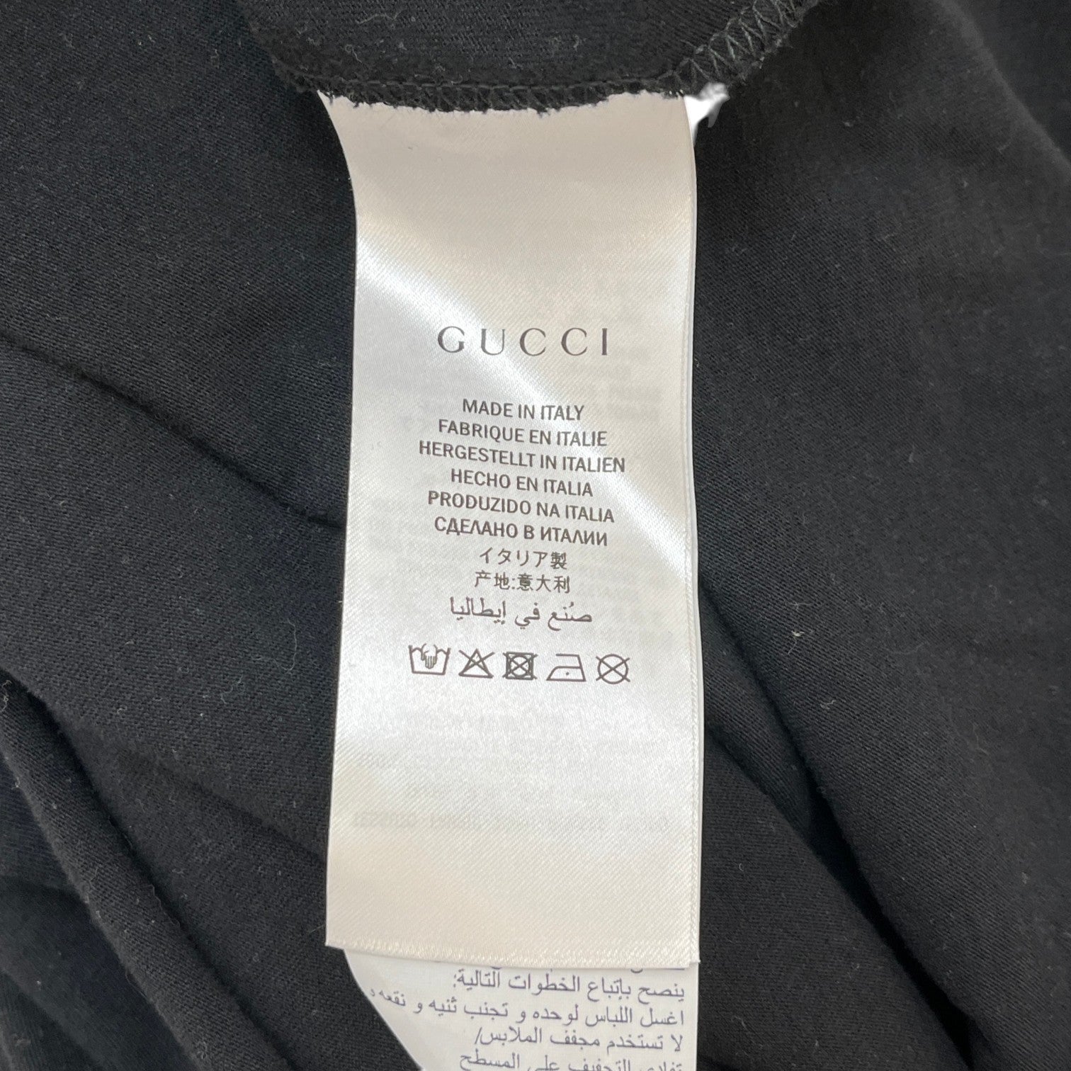 Men's Logo Print T-Shirt Black Size L