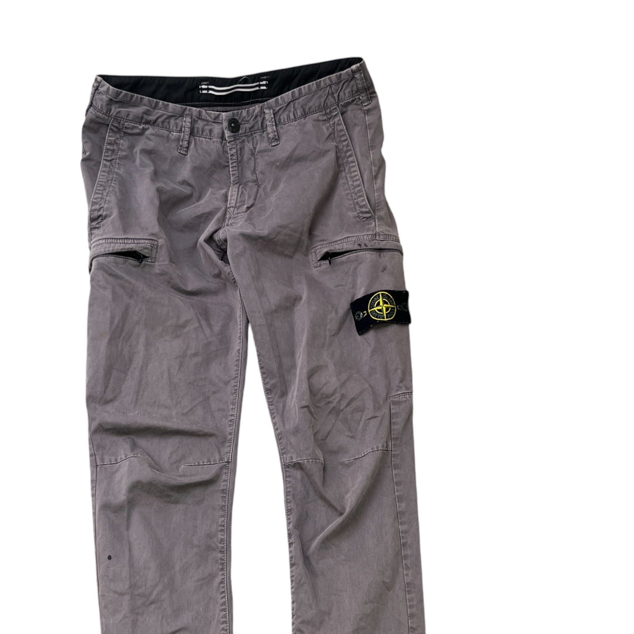 Women's Applique Logo Cargos Grey Size Waist 31"