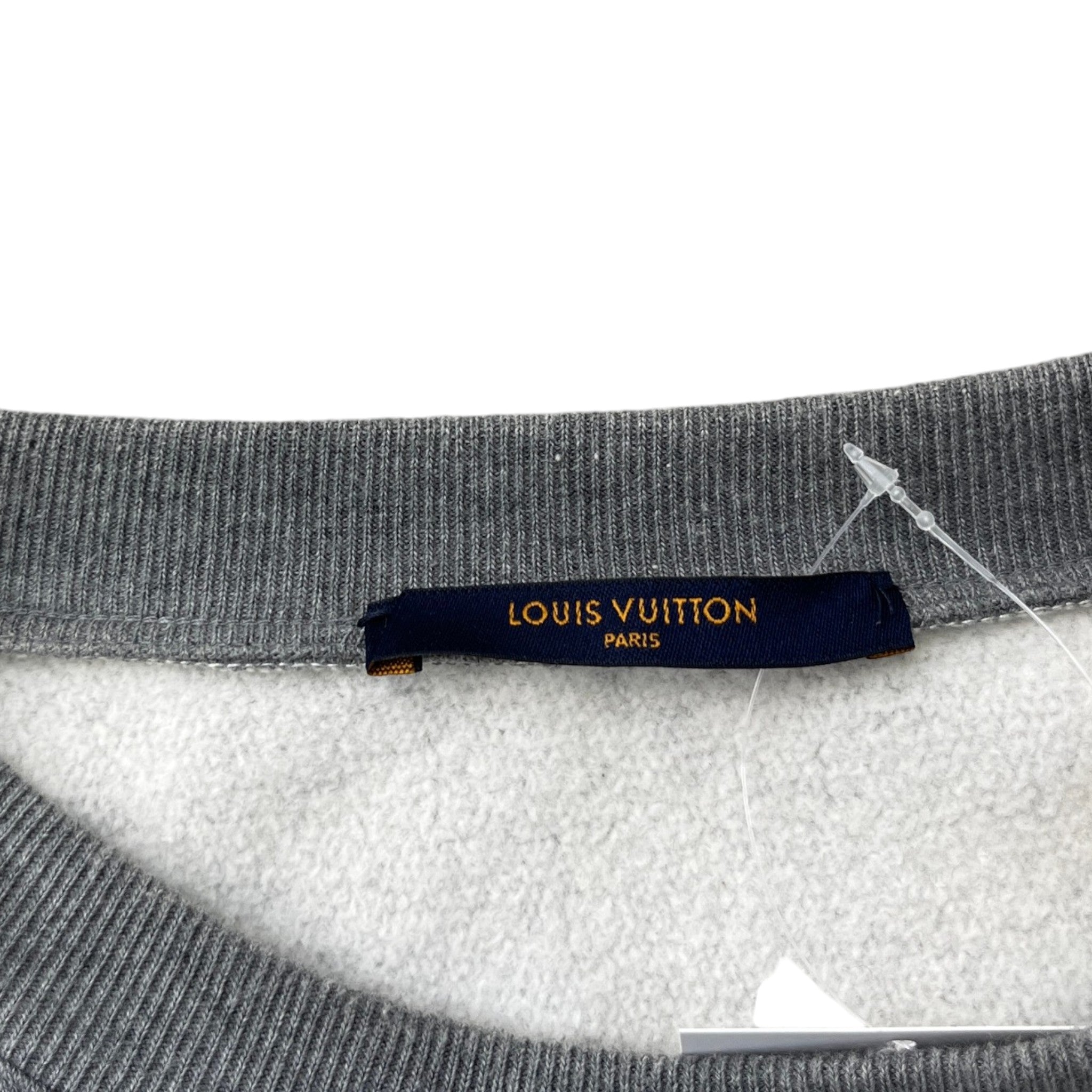 Men's Logo Print Sweatshirt Grey Size M