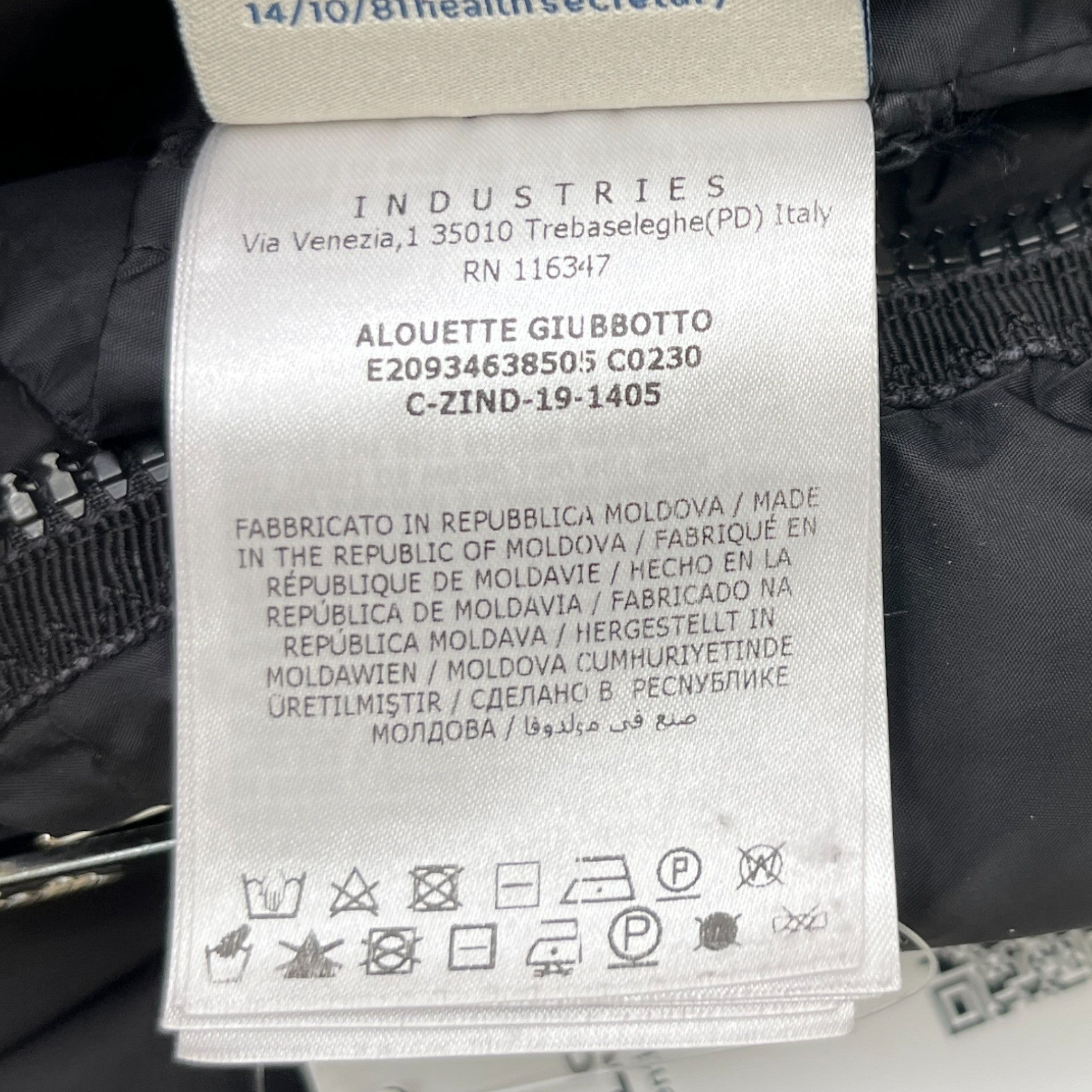 Women's Alouette Down Jacket Black Size 2 / UK 12