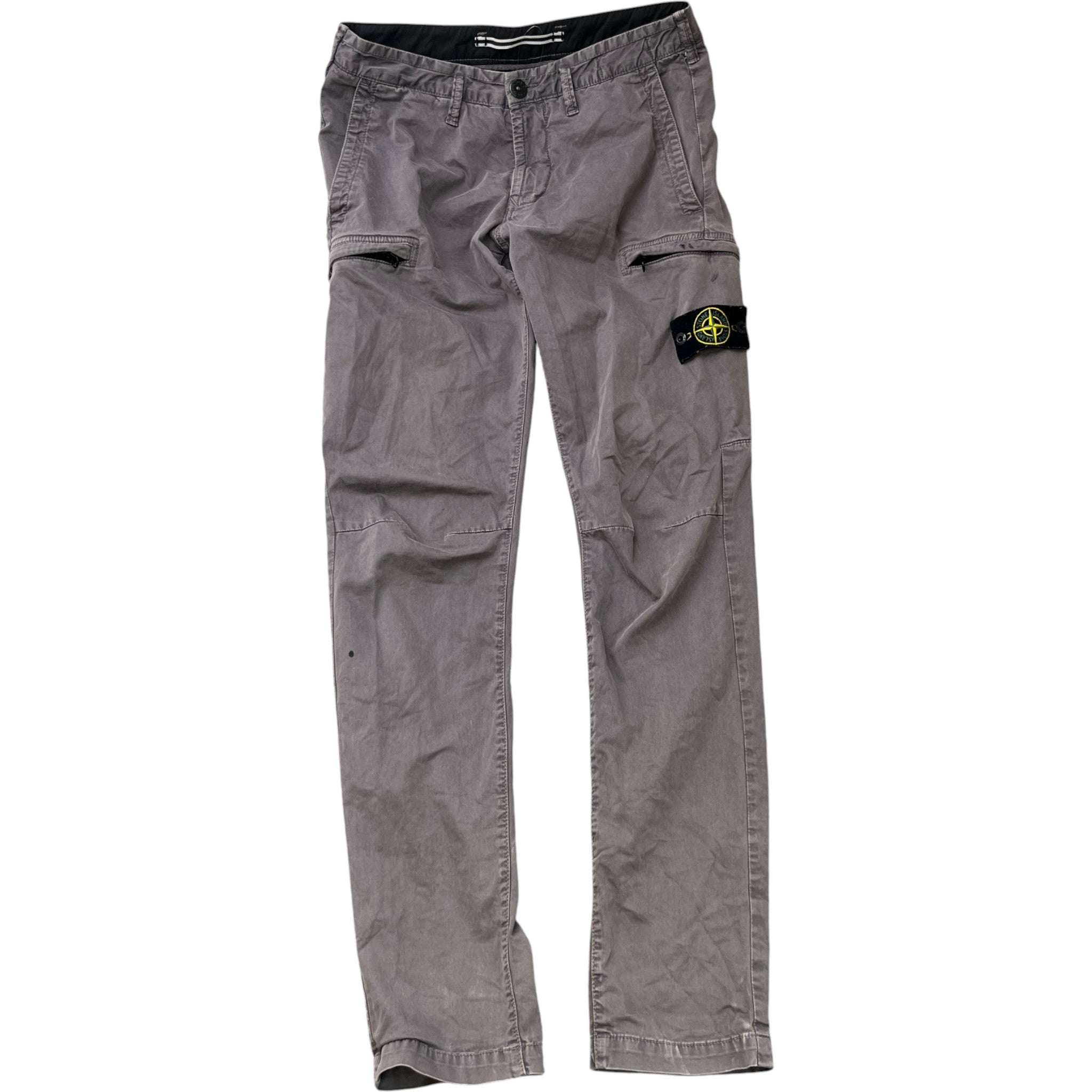 Women's Applique Logo Cargos Grey Size Waist 31"