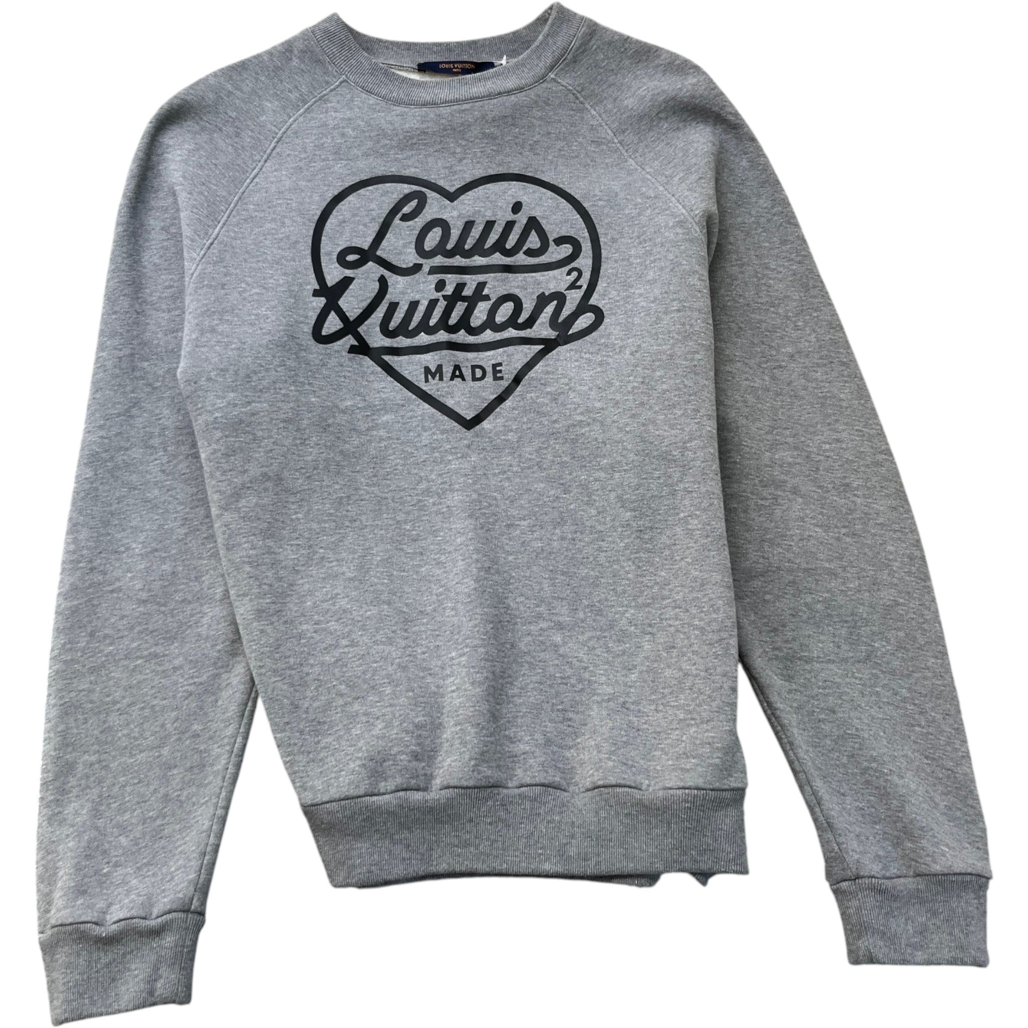 Men's Logo Print Sweatshirt Grey Size M