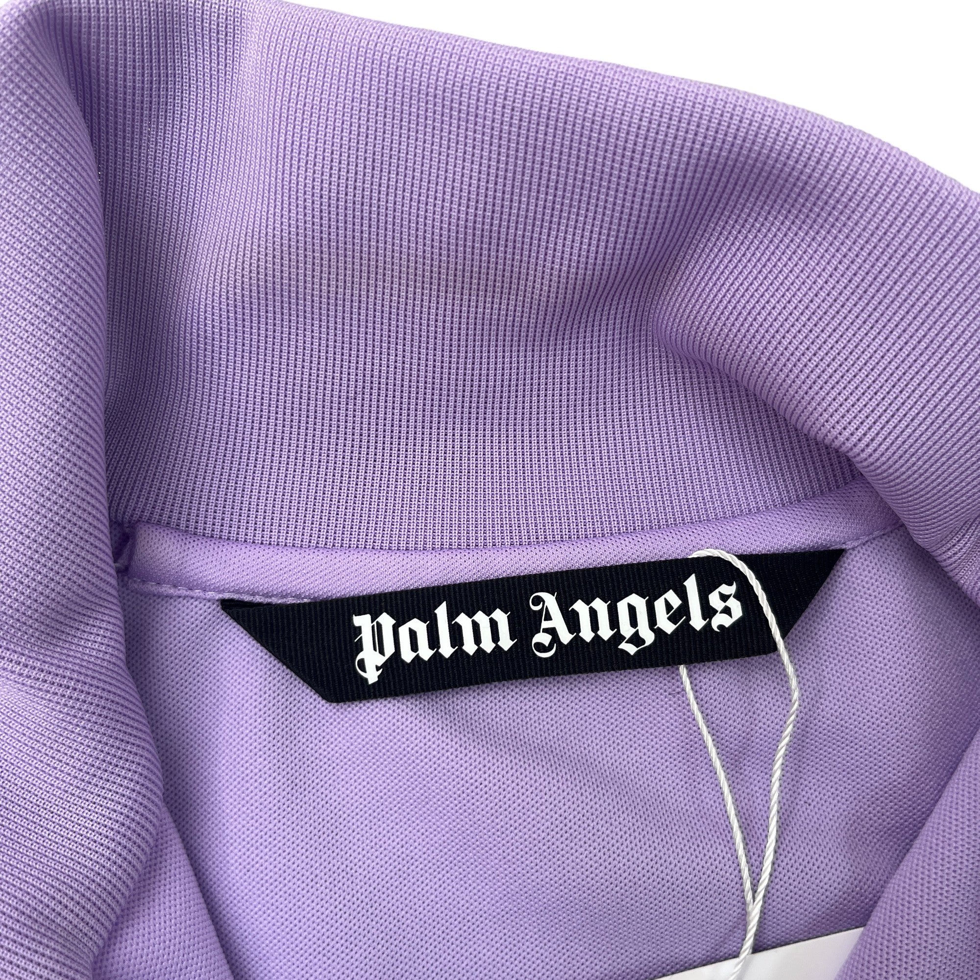 Men's Logo Print Track Jacket Purple Size M