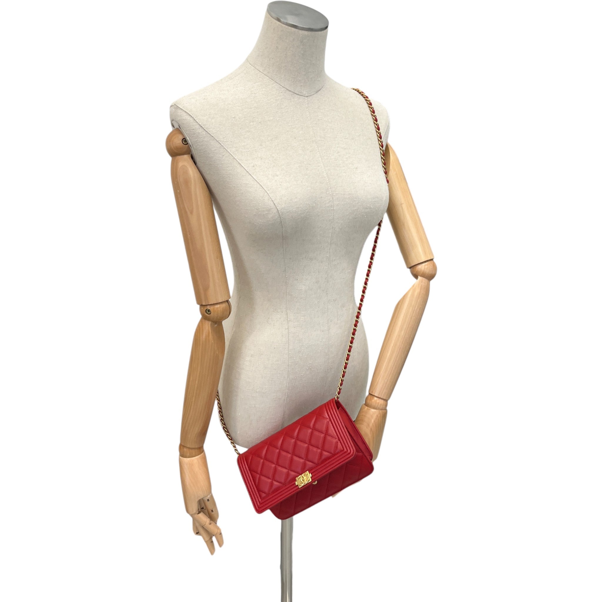 Women's Quilted Bag Red