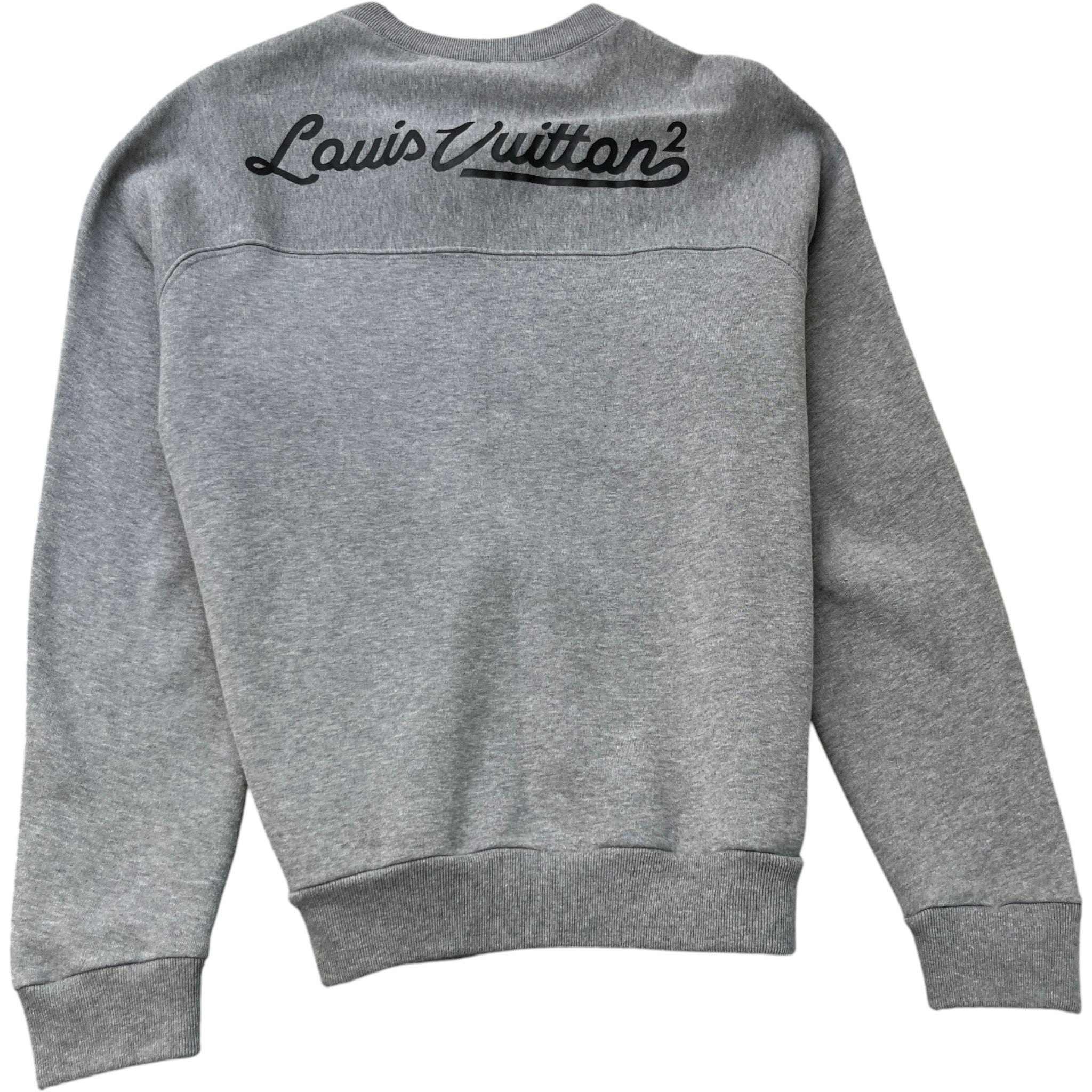 Men's Logo Print Sweatshirt Grey Size M
